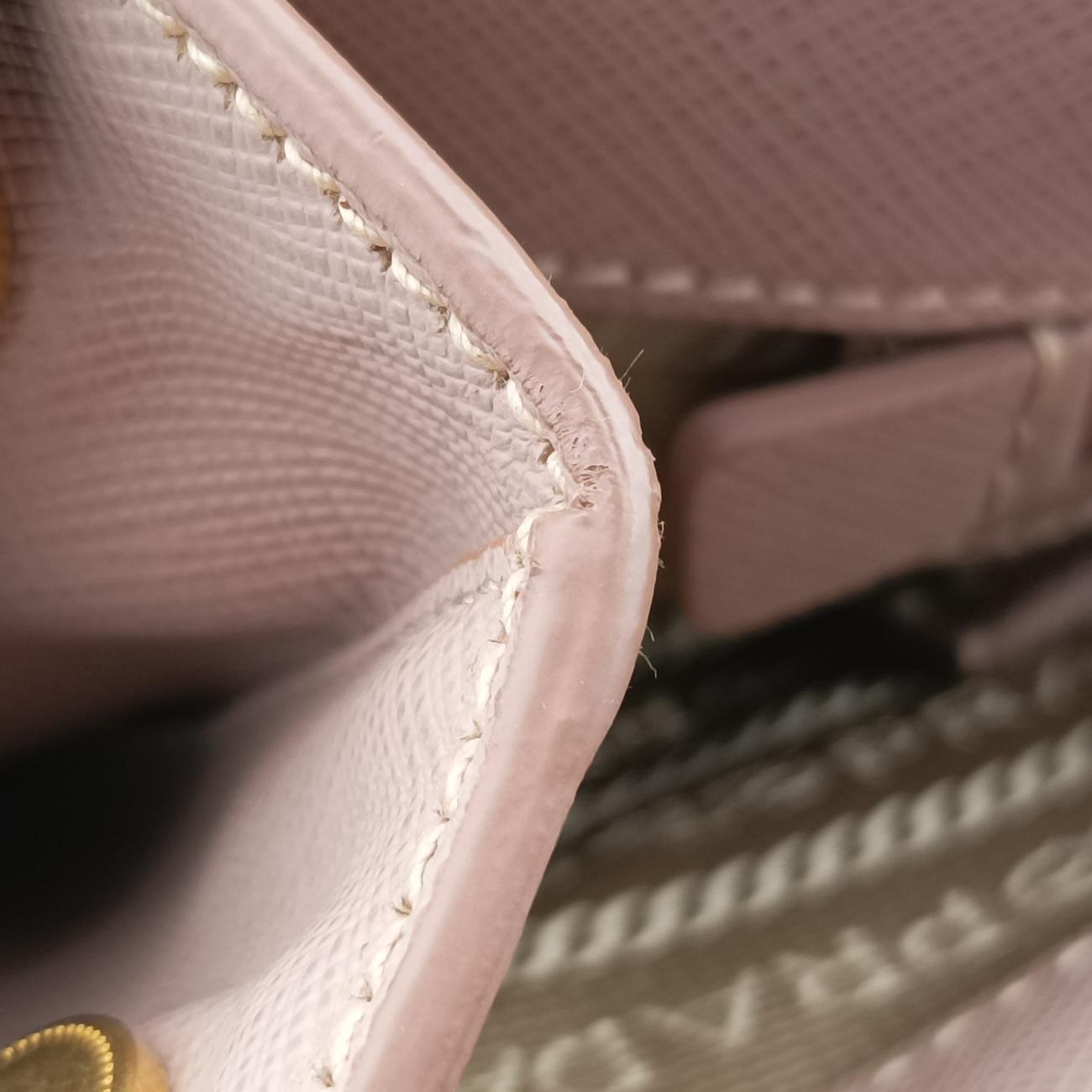 Pre-owned Prada Galleria Pink SAFFIANO Leather BN2274 handbag | stylenewstar