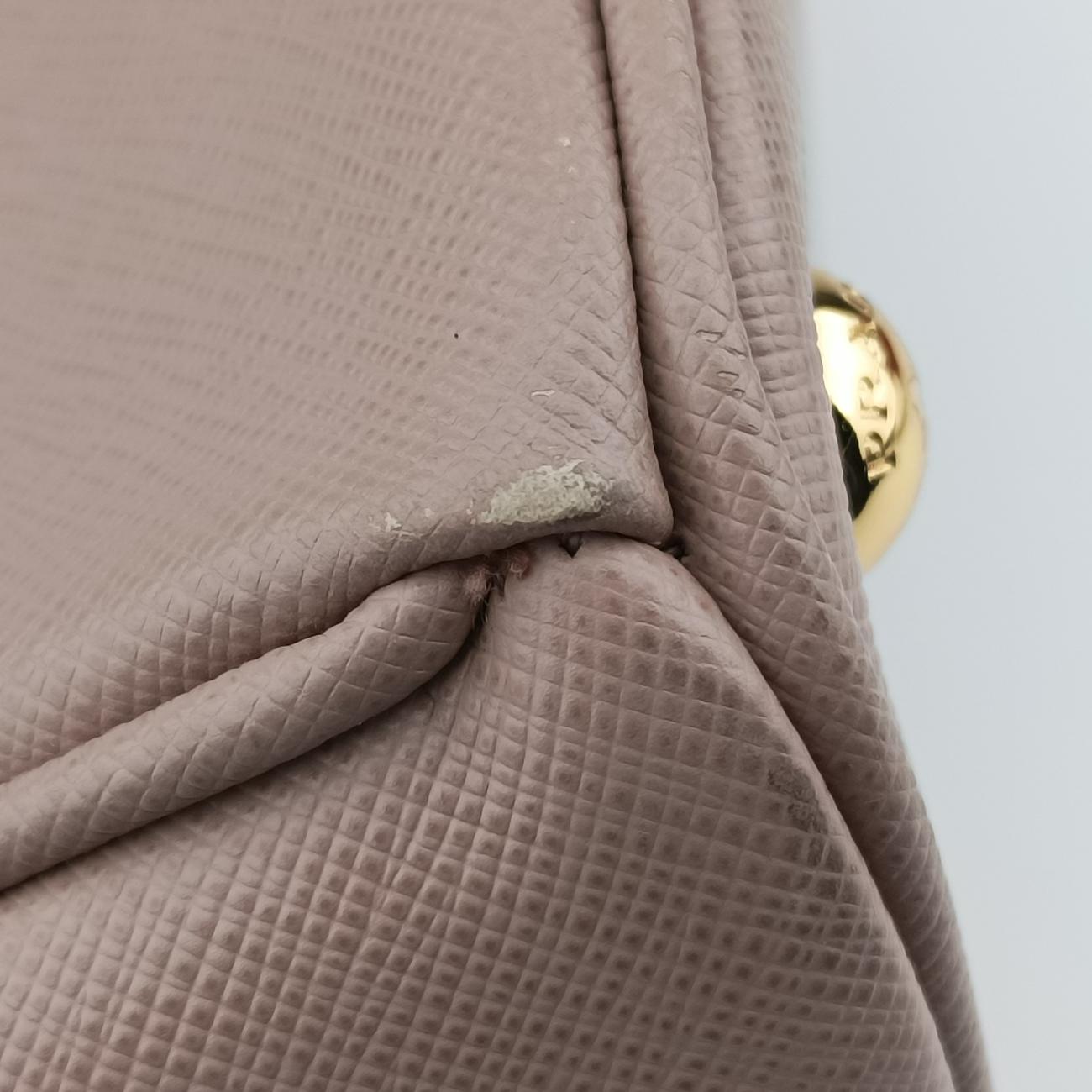 Pre-owned Prada Galleria Pink SAFFIANO Leather BN2274 handbag | stylenewstar