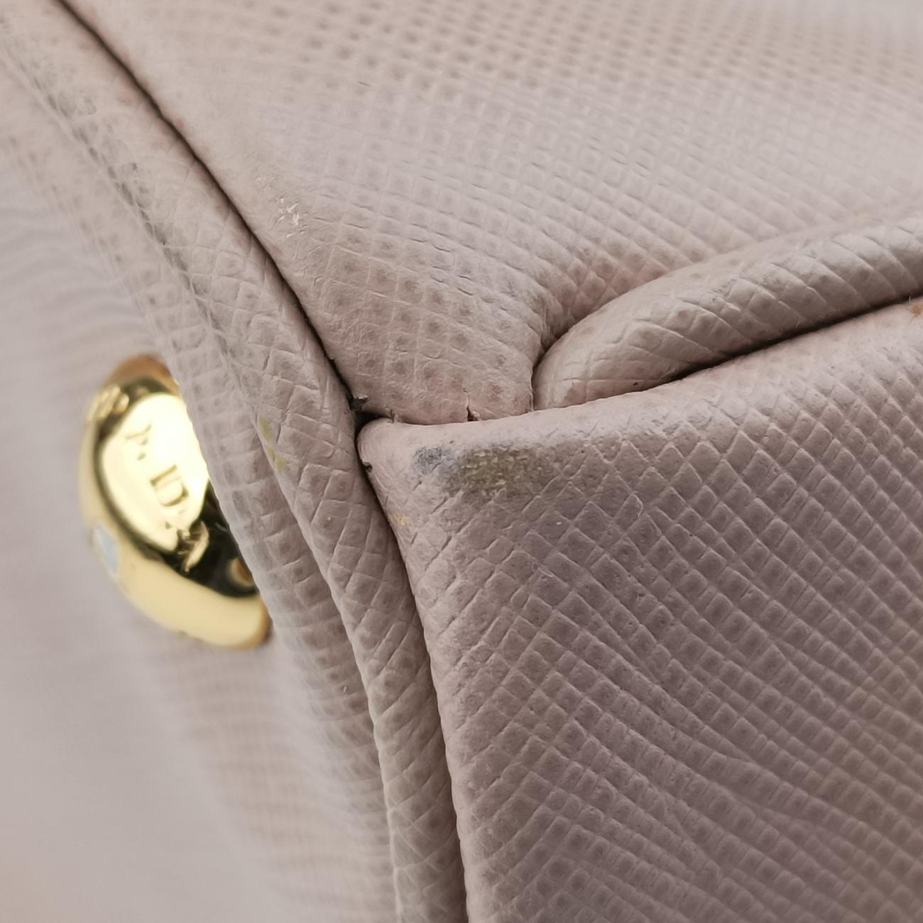 Pre-owned Prada Galleria Pink SAFFIANO Leather BN2274 handbag | stylenewstar