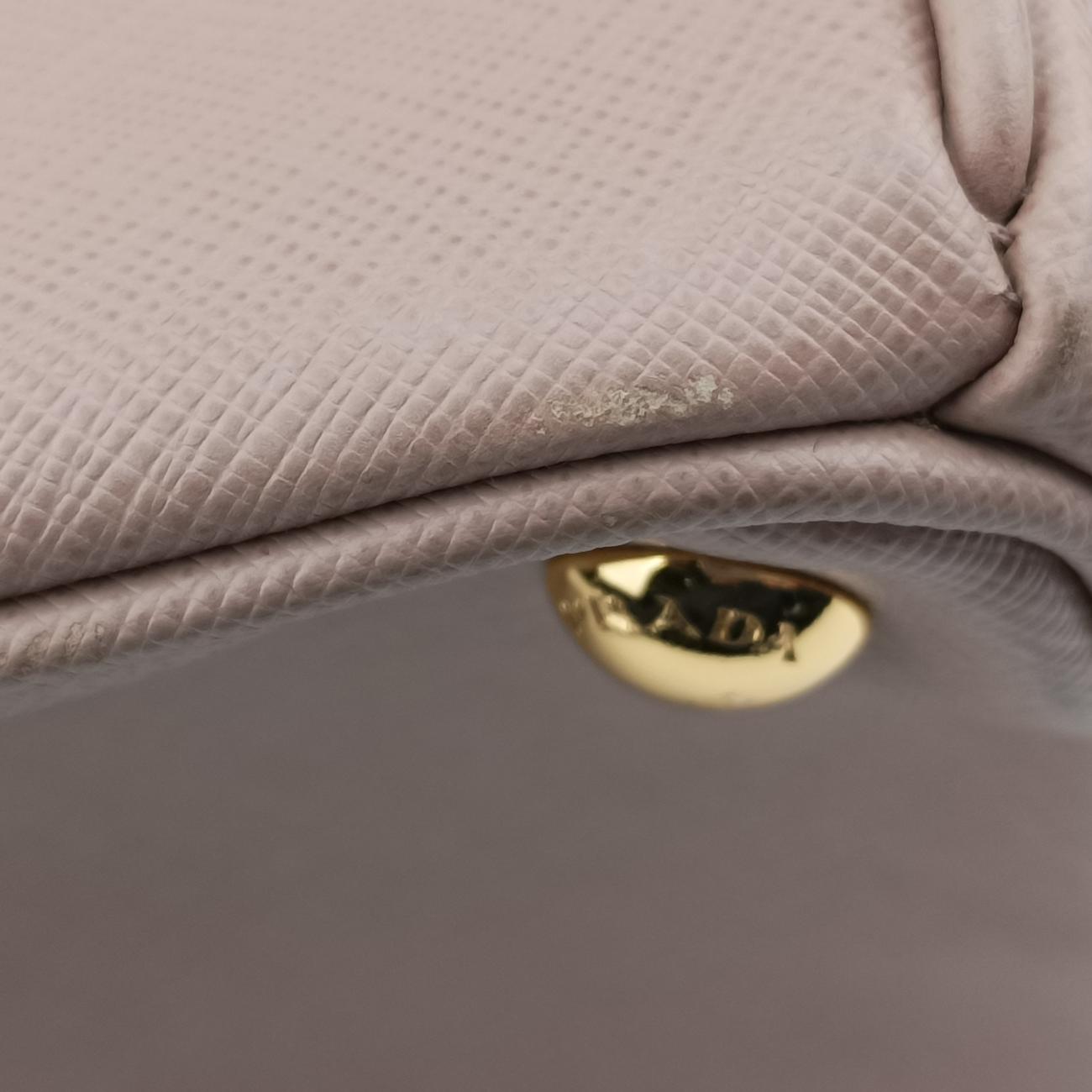 Pre-owned Prada Galleria Pink SAFFIANO Leather BN2274 handbag | stylenewstar