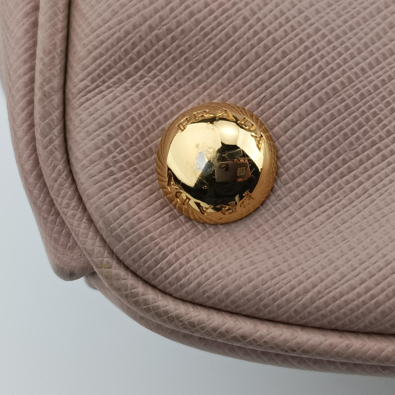 Pre-owned Prada Galleria Pink SAFFIANO Leather BN2274 handbag | stylenewstar