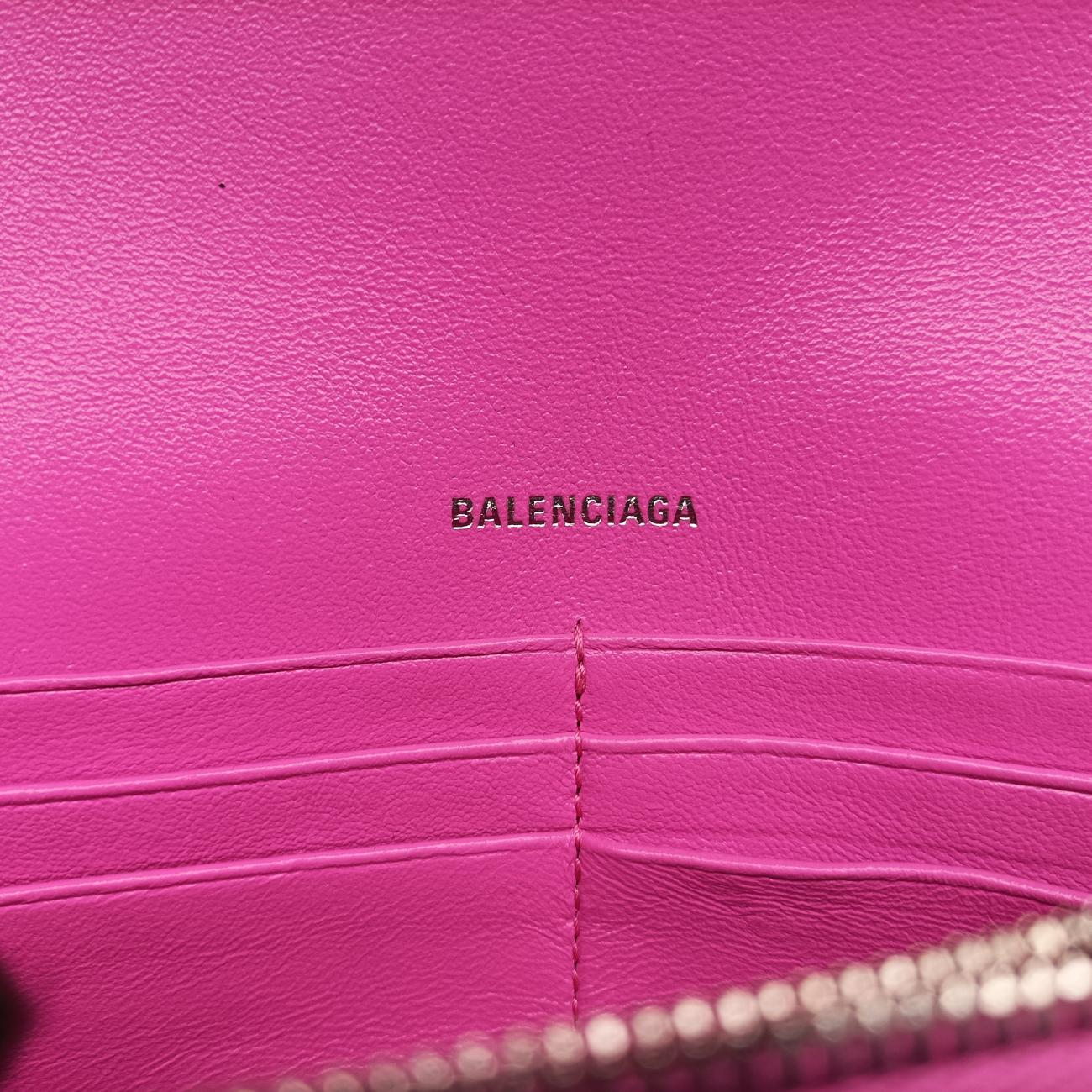 Vintage Balenciaga Hourglass Pink Satin×  Leather  shoulderbag | stylenewstar