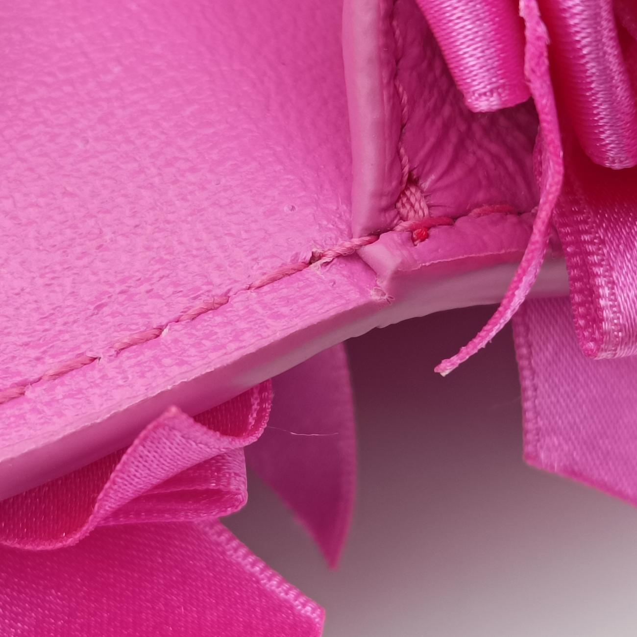 Vintage Balenciaga Hourglass Pink Satin×  Leather  shoulderbag | stylenewstar