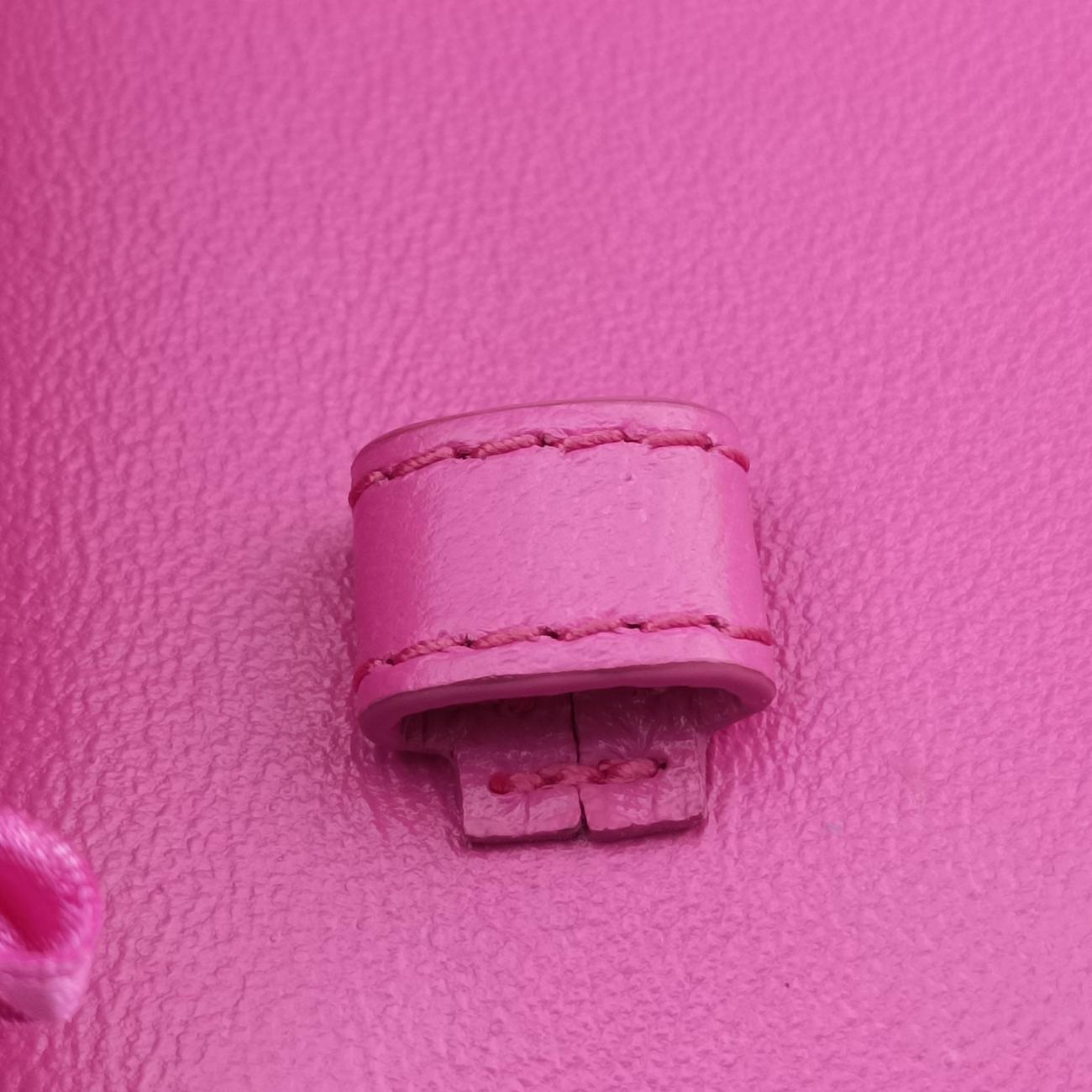 Vintage Balenciaga Hourglass Pink Satin×  Leather  shoulderbag | stylenewstar