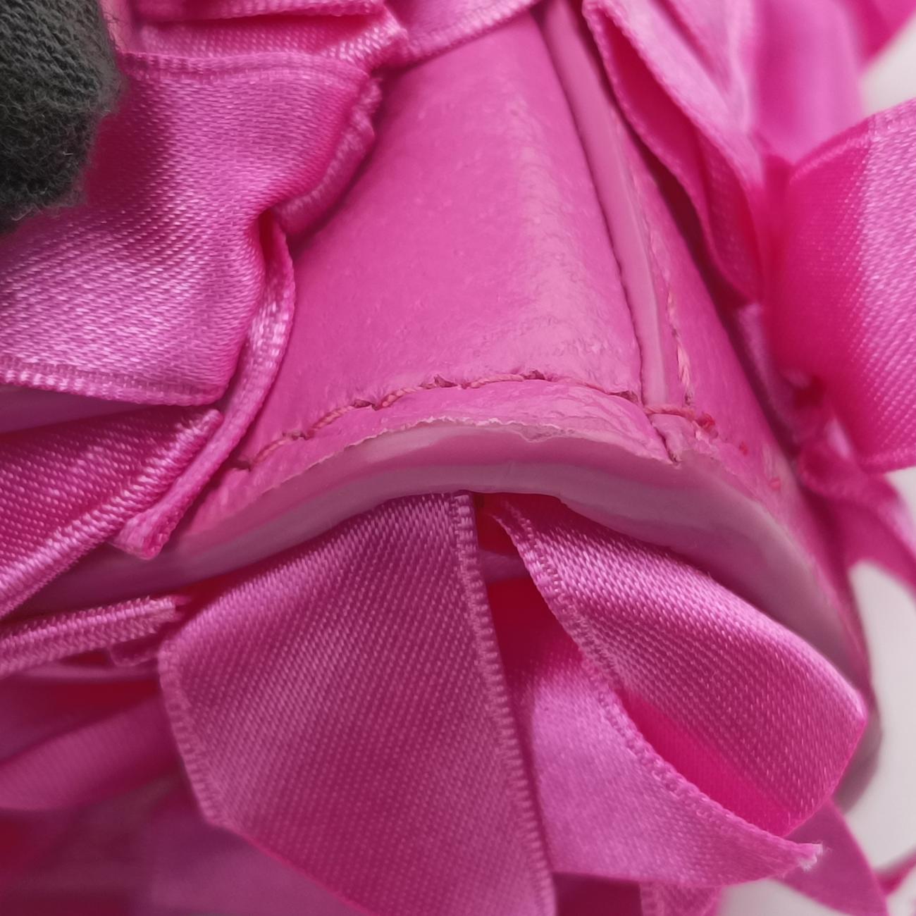 Vintage Balenciaga Hourglass Pink Satin×  Leather  shoulderbag | stylenewstar