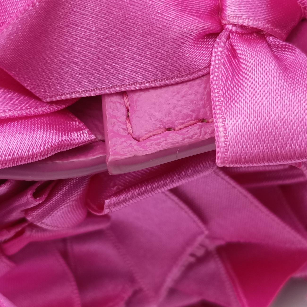 Vintage Balenciaga Hourglass Pink Satin×  Leather  shoulderbag | stylenewstar