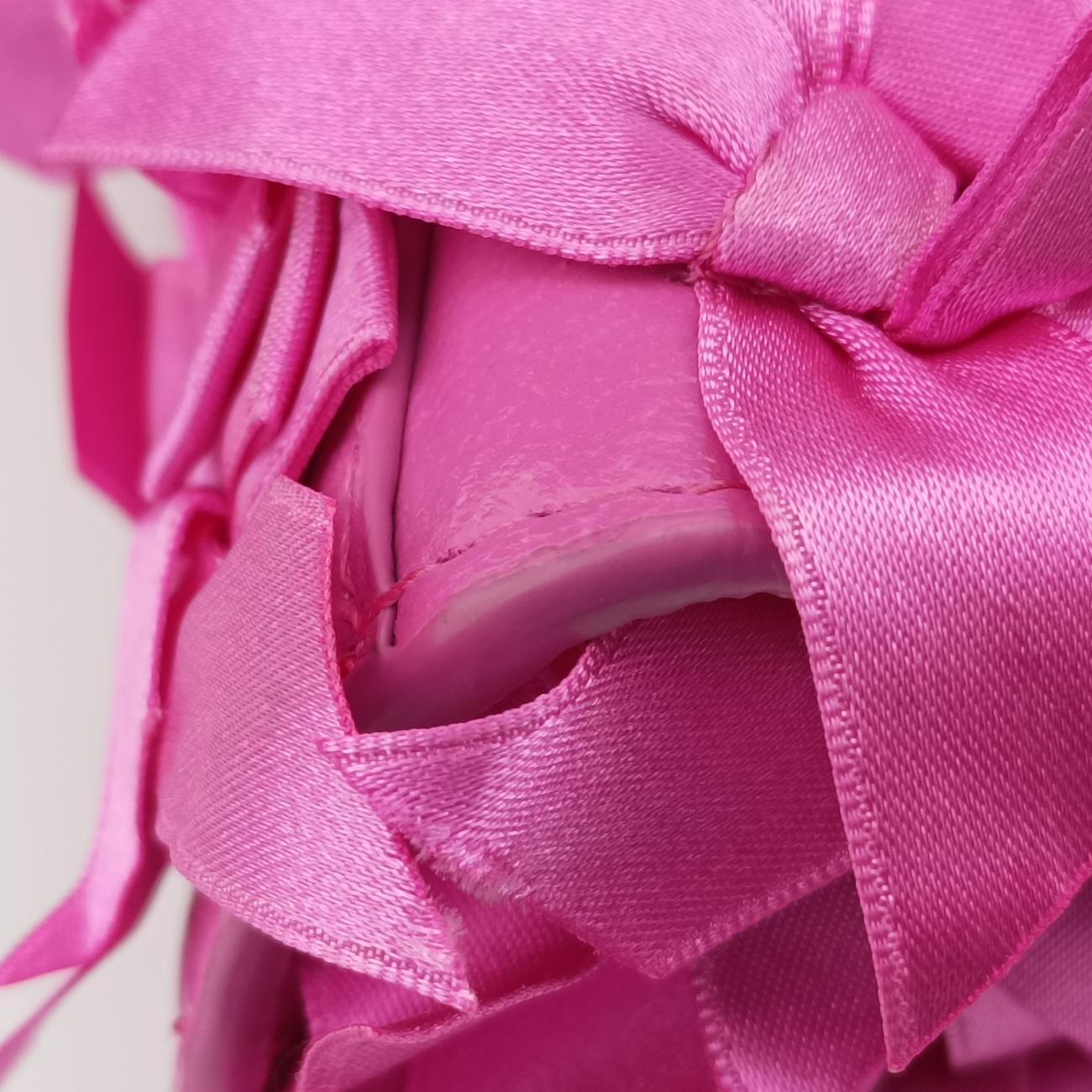 Vintage Balenciaga Hourglass Pink Satin×  Leather  shoulderbag | stylenewstar