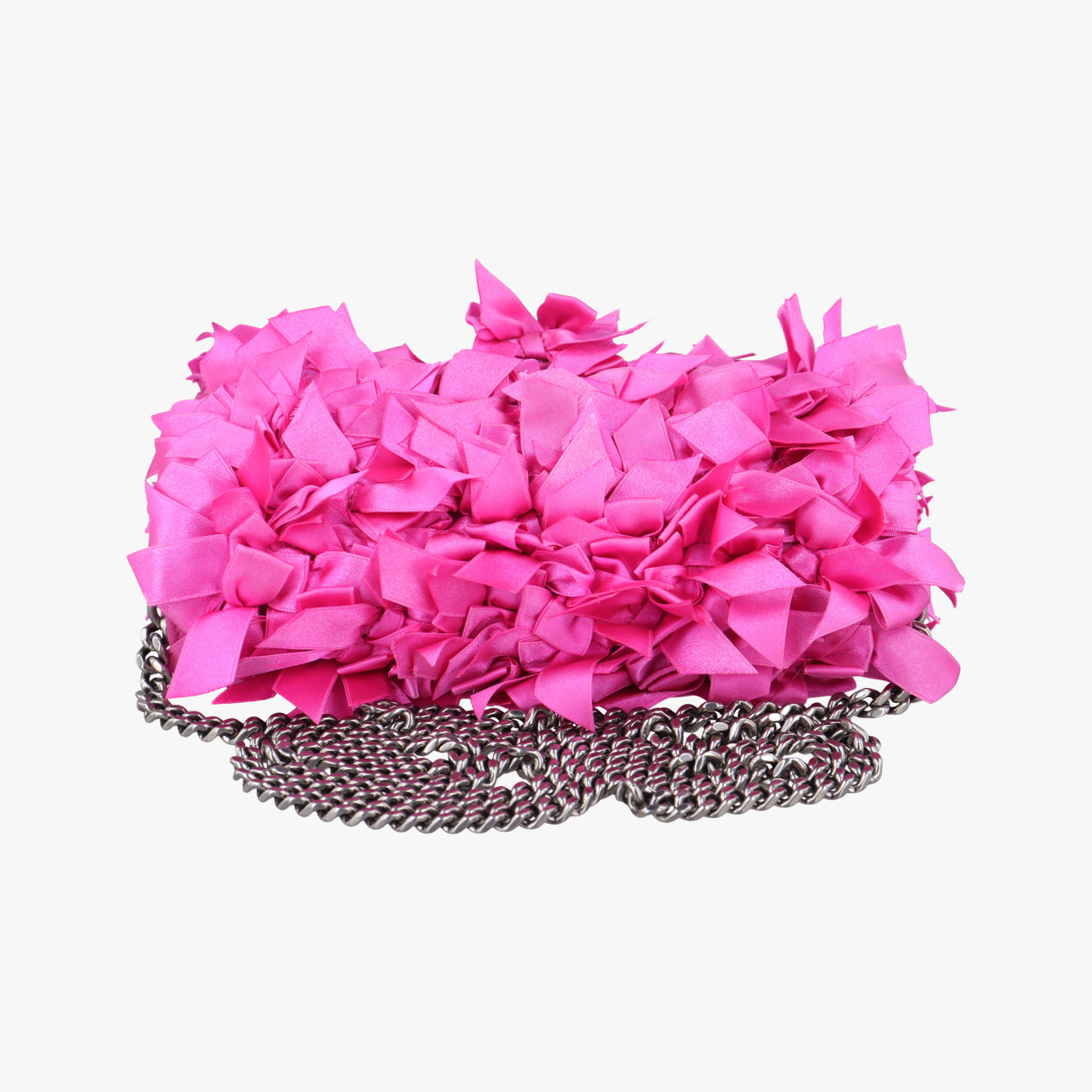 Vintage Balenciaga Hourglass Pink Satin×  Leather  shoulderbag | stylenewstar