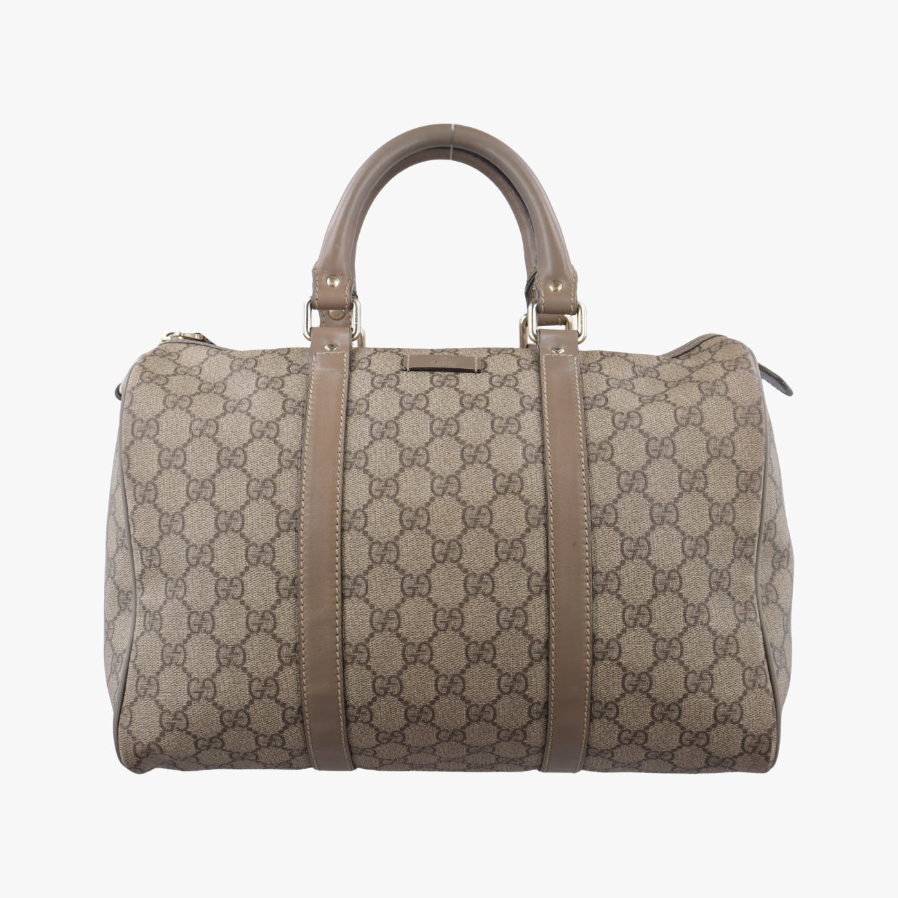 Pre-owned Gucci GG plus Spring Joy GG Supreme Brown PVC coated canvas 193603 handbag | stylenewstar