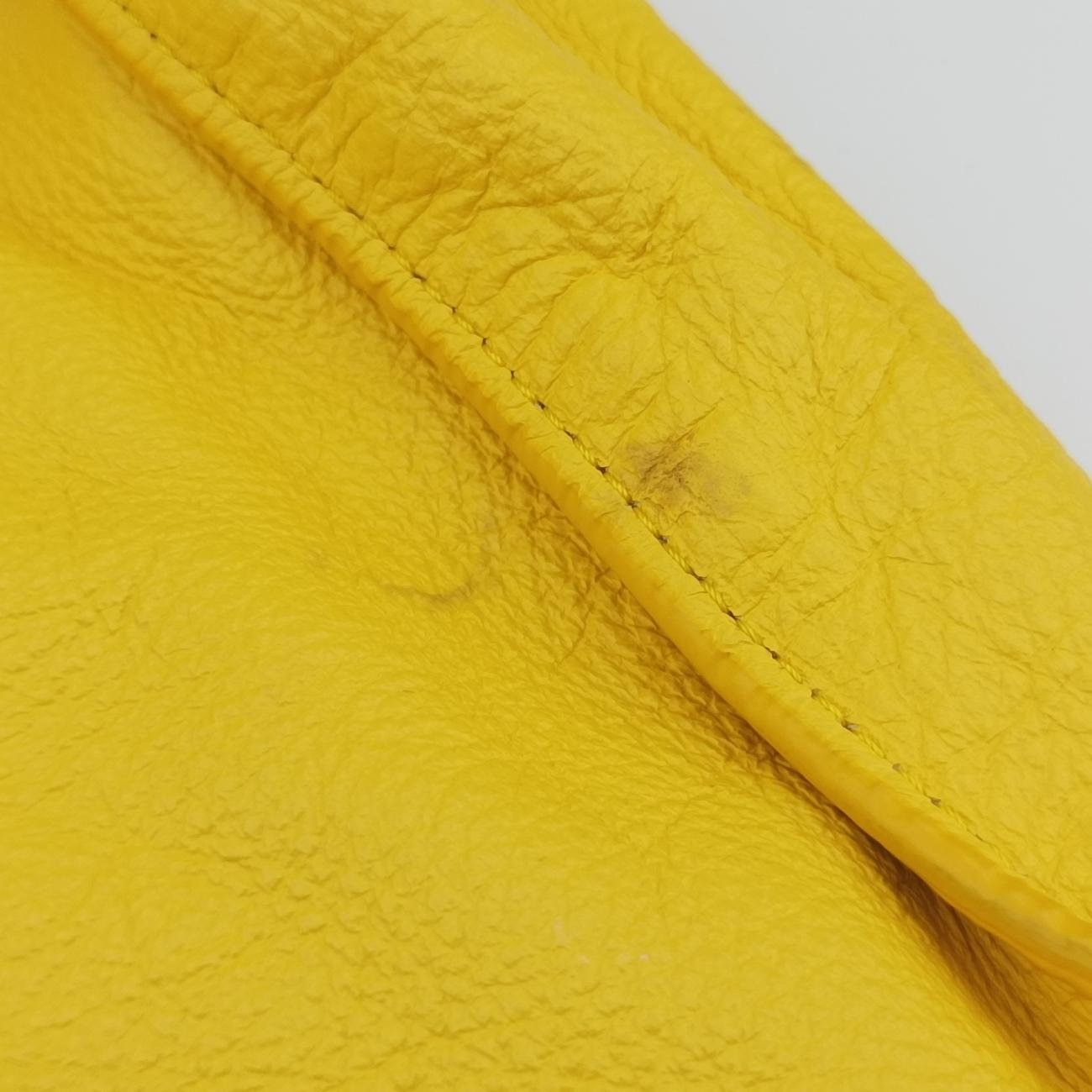 Secondhand Balenciaga Papier Yellow Leather  handbag | stylenewstar