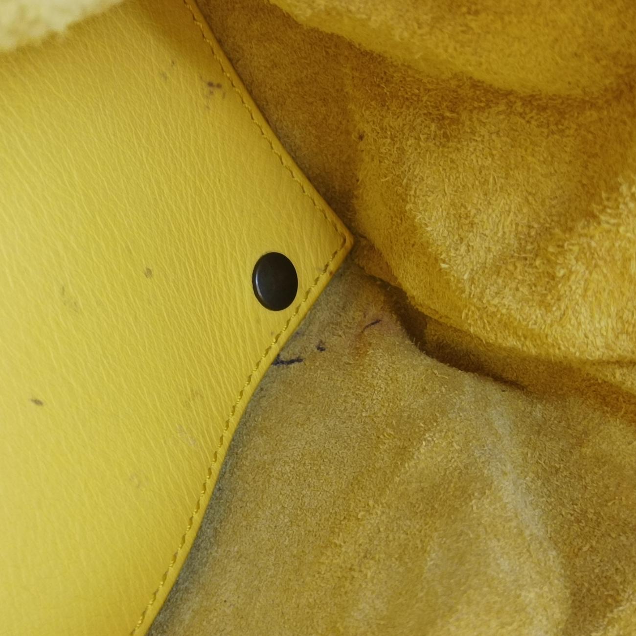 Secondhand Balenciaga Papier Yellow Leather  handbag | stylenewstar