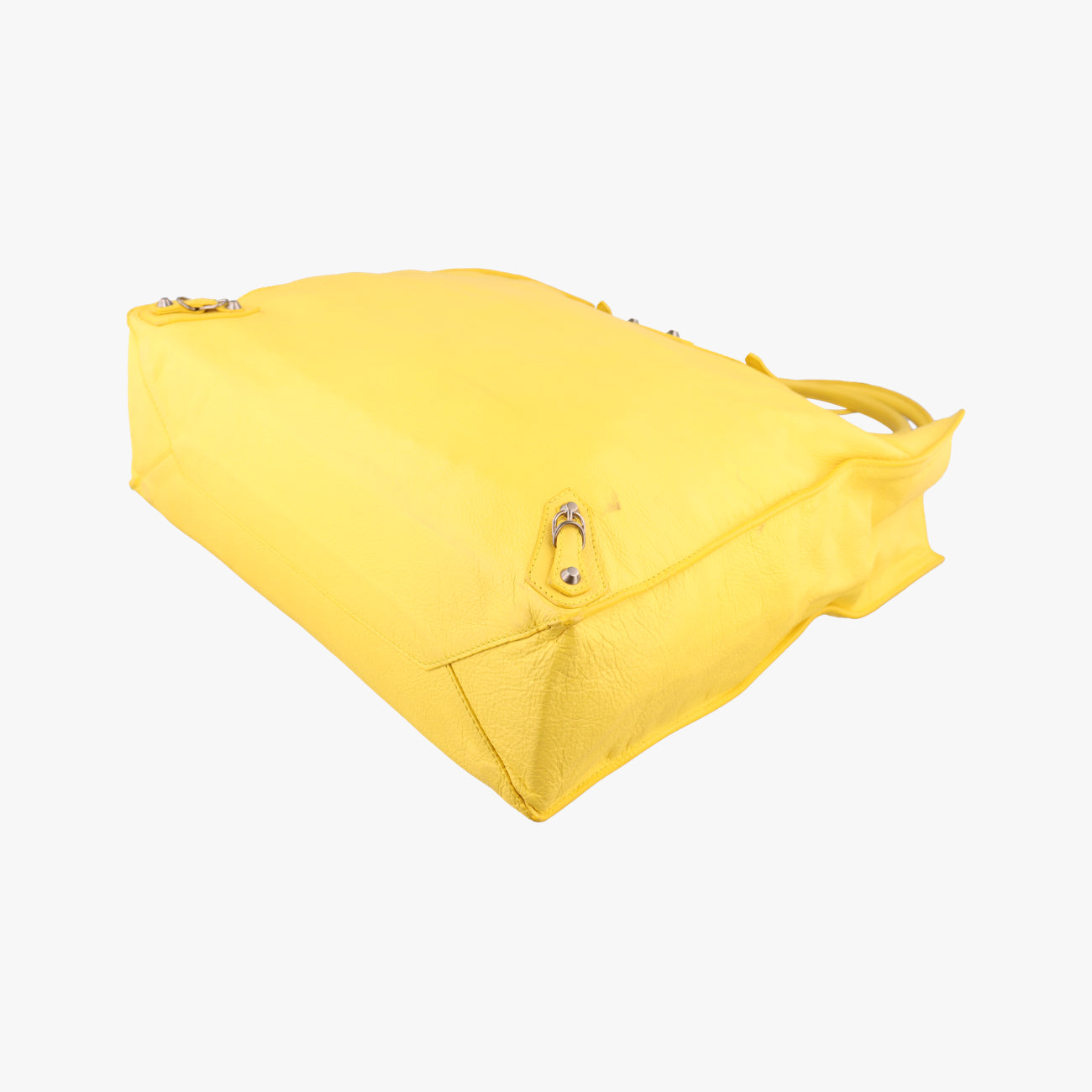Secondhand Balenciaga Papier Yellow Leather  handbag | stylenewstar