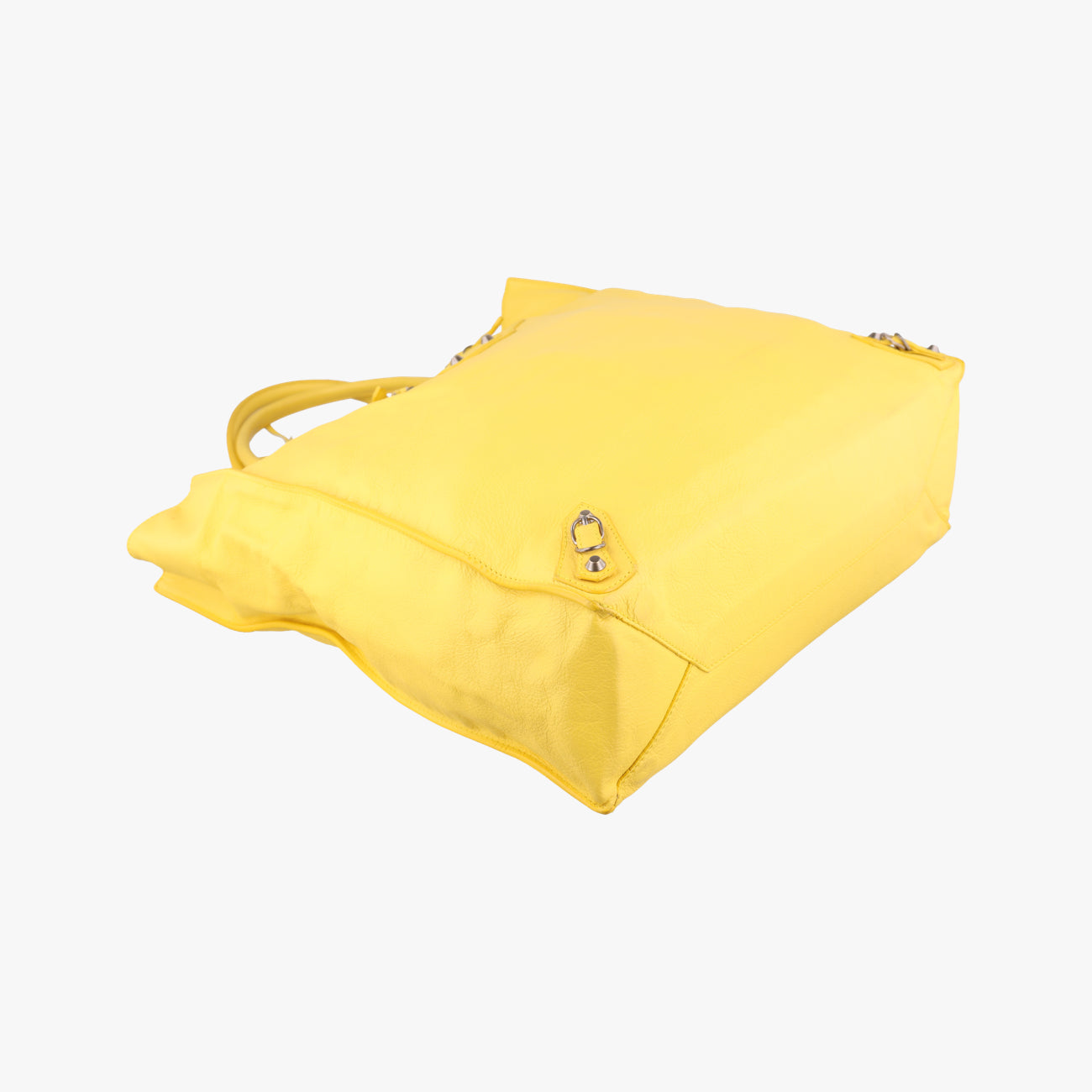 Secondhand Balenciaga Papier Yellow Leather  handbag | stylenewstar