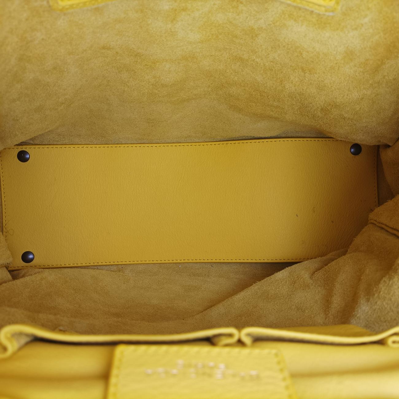 Secondhand Balenciaga Papier Yellow Leather  handbag | stylenewstar