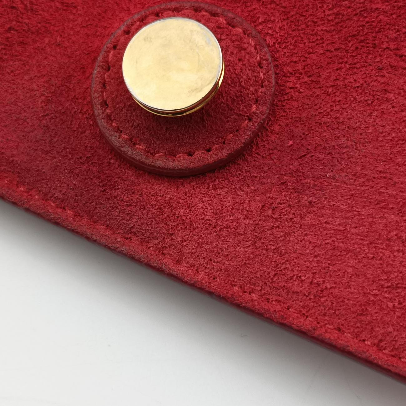 Pre-owned Celine Belt Mini Red Leather  shoulderbag | stylenewstar