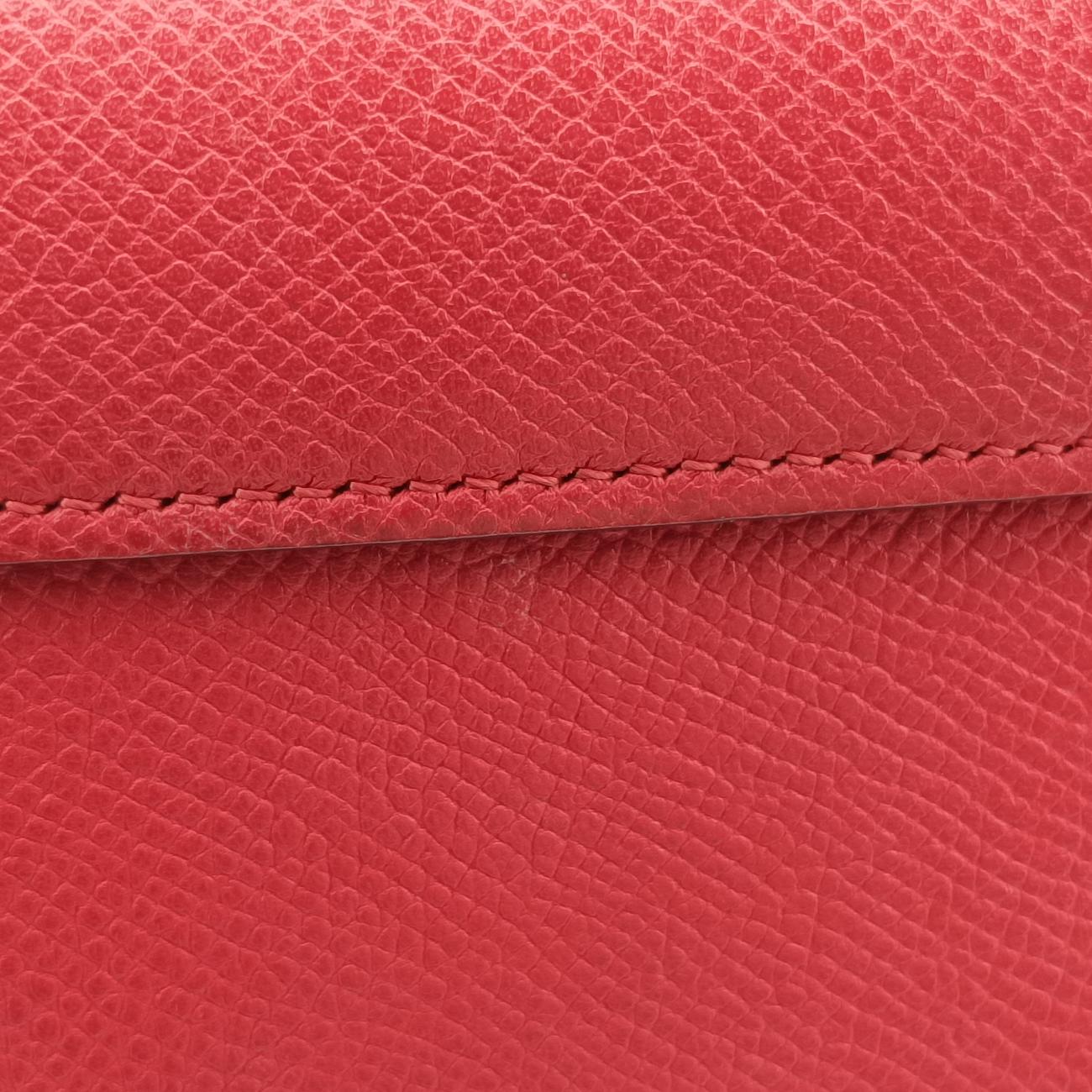 Pre-owned Celine Belt Mini Red Leather  shoulderbag | stylenewstar