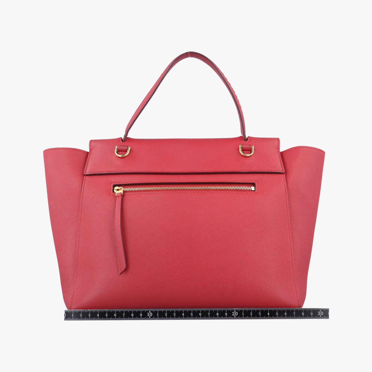 Pre-owned Celine Belt Mini Red Leather  shoulderbag | stylenewstar