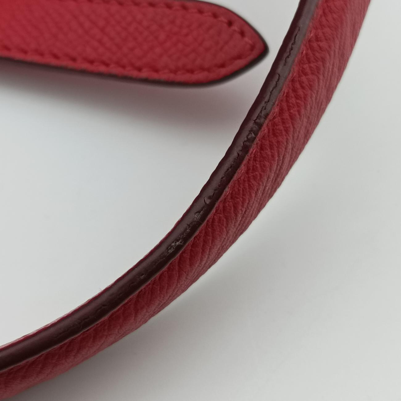 Pre-owned Celine Belt Mini Red Leather  shoulderbag | stylenewstar