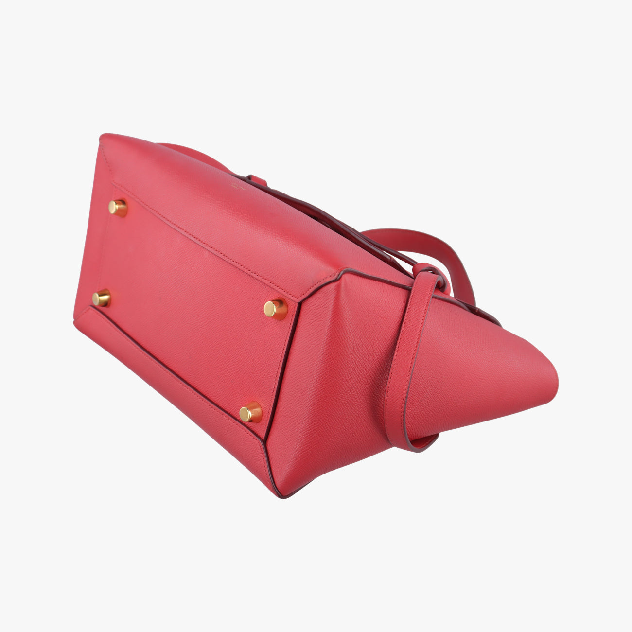 Pre-owned Celine Belt Mini Red Leather  shoulderbag | stylenewstar