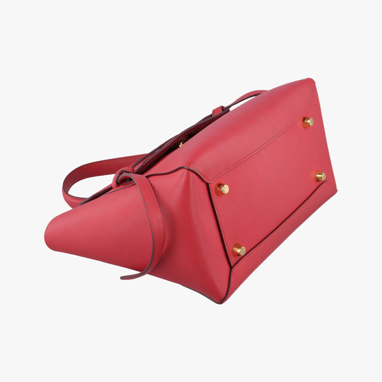 Pre-owned Celine Belt Mini Red Leather  shoulderbag | stylenewstar