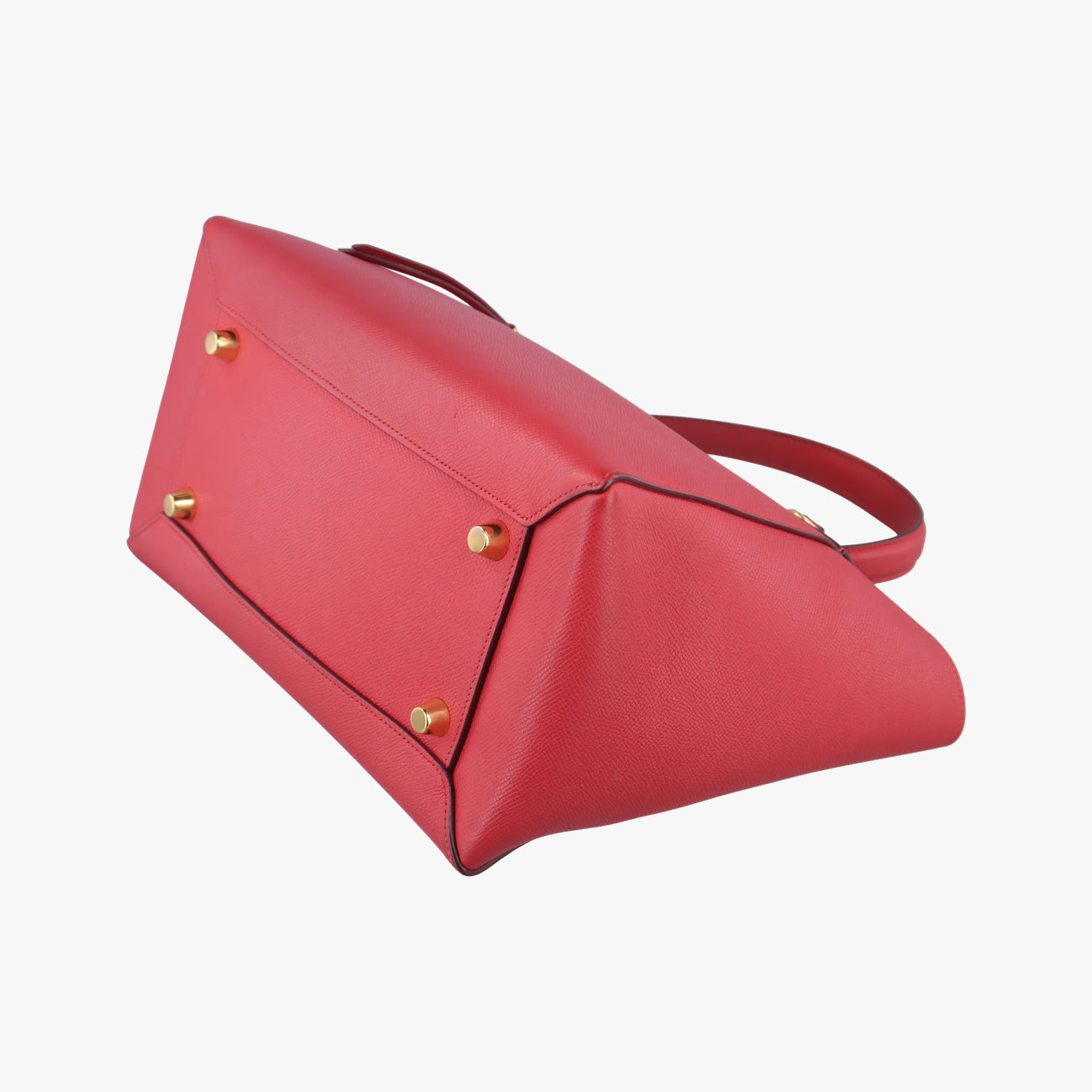 Pre-owned Celine Belt Mini Red Leather  shoulderbag | stylenewstar