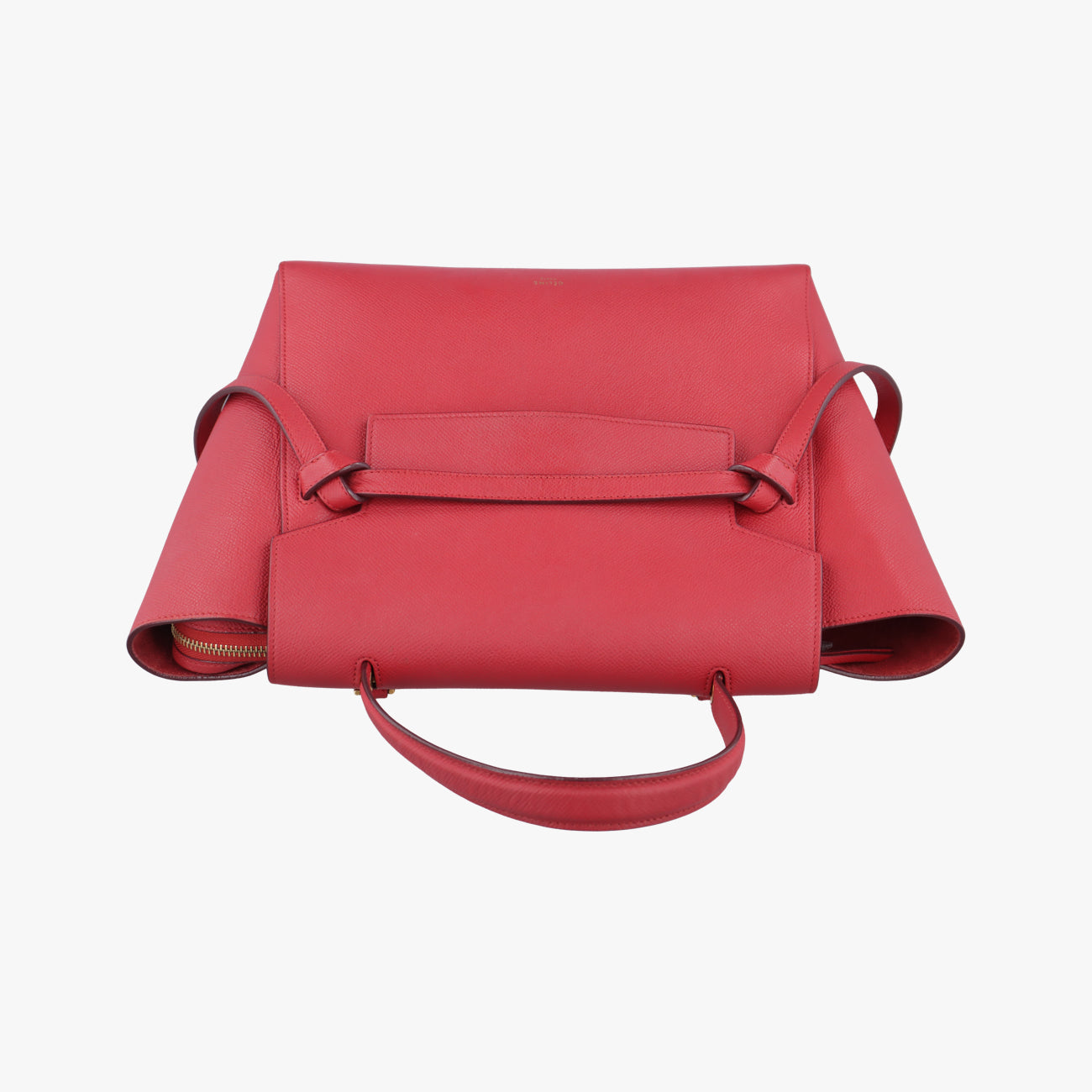 Pre-owned Celine Belt Mini Red Leather  shoulderbag | stylenewstar