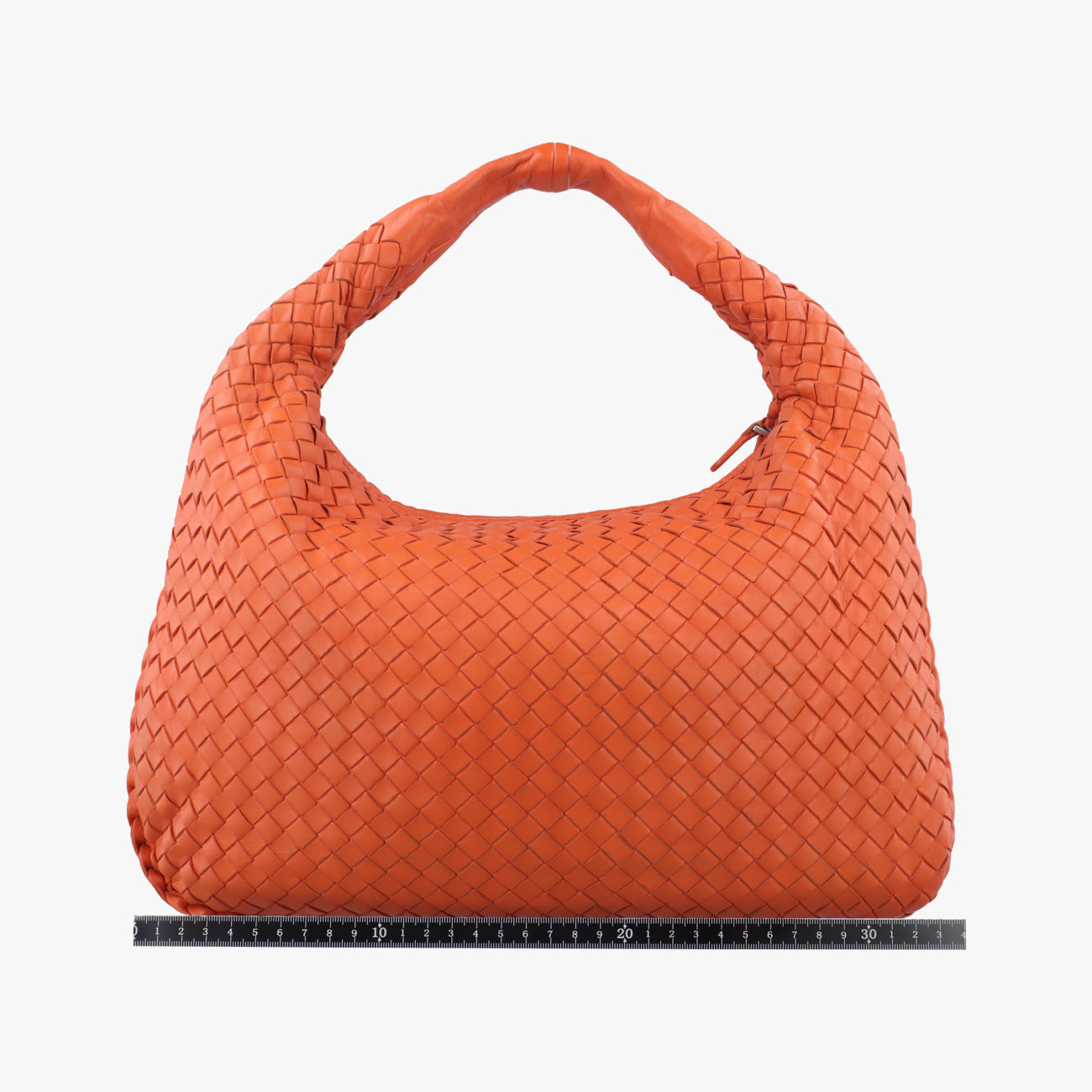 Pre-owned Bottega Veneta Intrecciato Orange lambskin  shoulderbag | stylenewstar