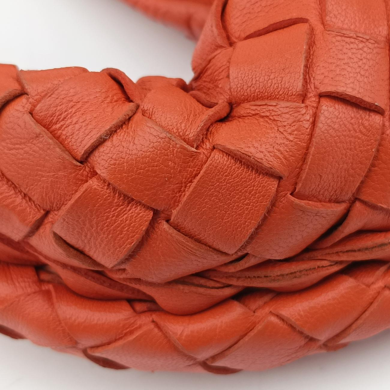 Pre-owned Bottega Veneta Intrecciato Orange lambskin  shoulderbag | stylenewstar