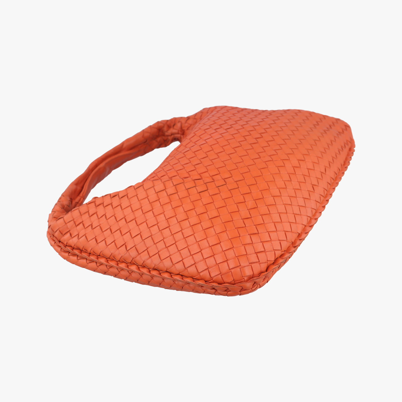 Pre-owned Bottega Veneta Intrecciato Orange lambskin  shoulderbag | stylenewstar