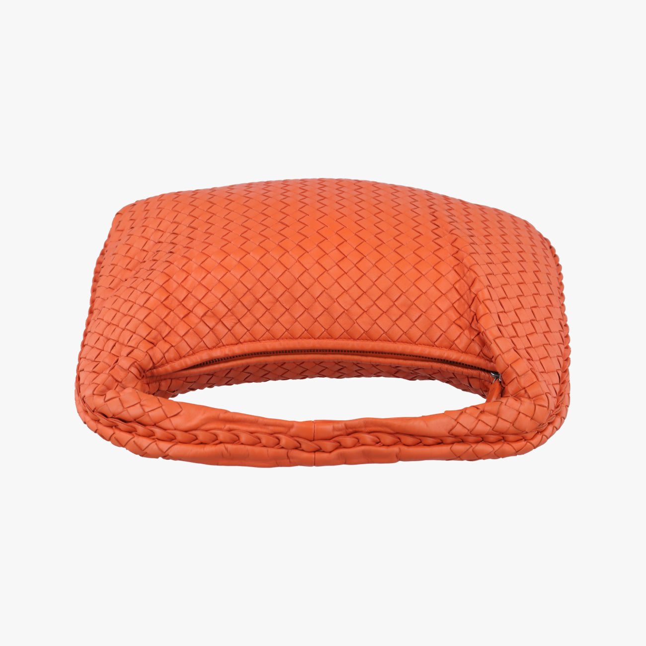 Pre-owned Bottega Veneta Intrecciato Orange lambskin  shoulderbag | stylenewstar