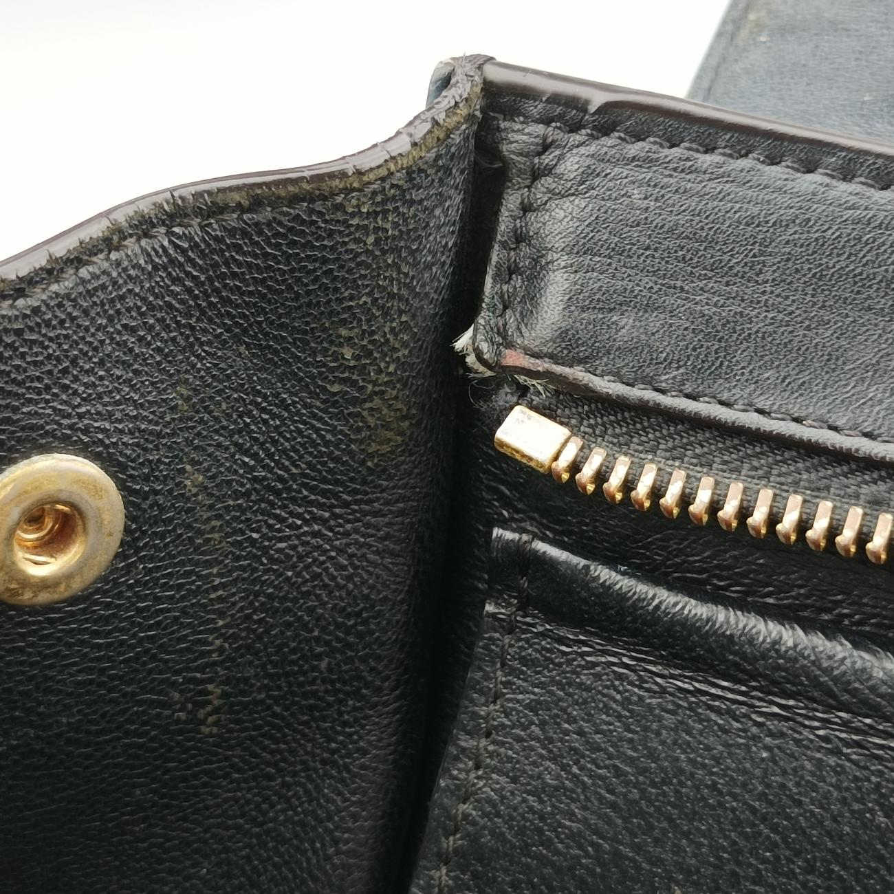 Secondhand Celine Trapèze Grey×Navy Leather  shoulderbag | stylenewstar