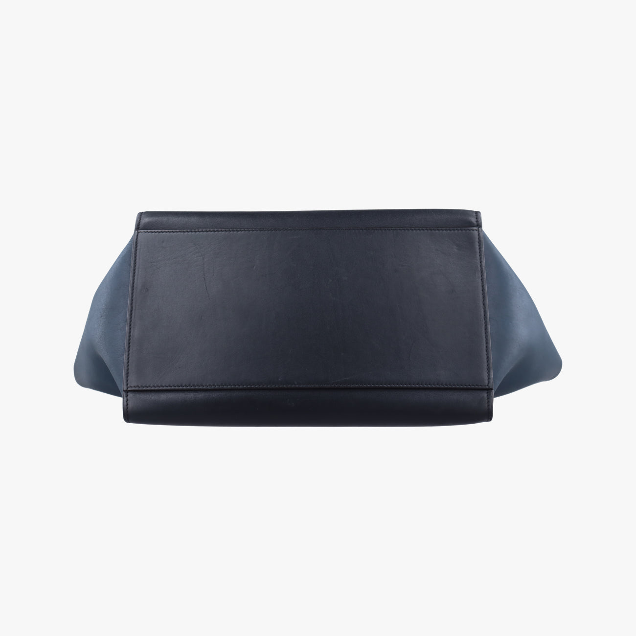 Secondhand Celine Trapèze Grey×Navy Leather  shoulderbag | stylenewstar