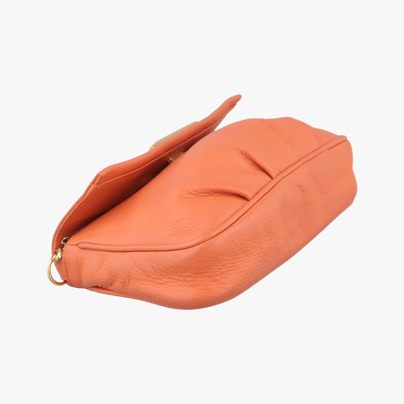 Vintage Fendi Fendista Pochette Orange Leather 8M0276 shoulderbag | stylenewstar