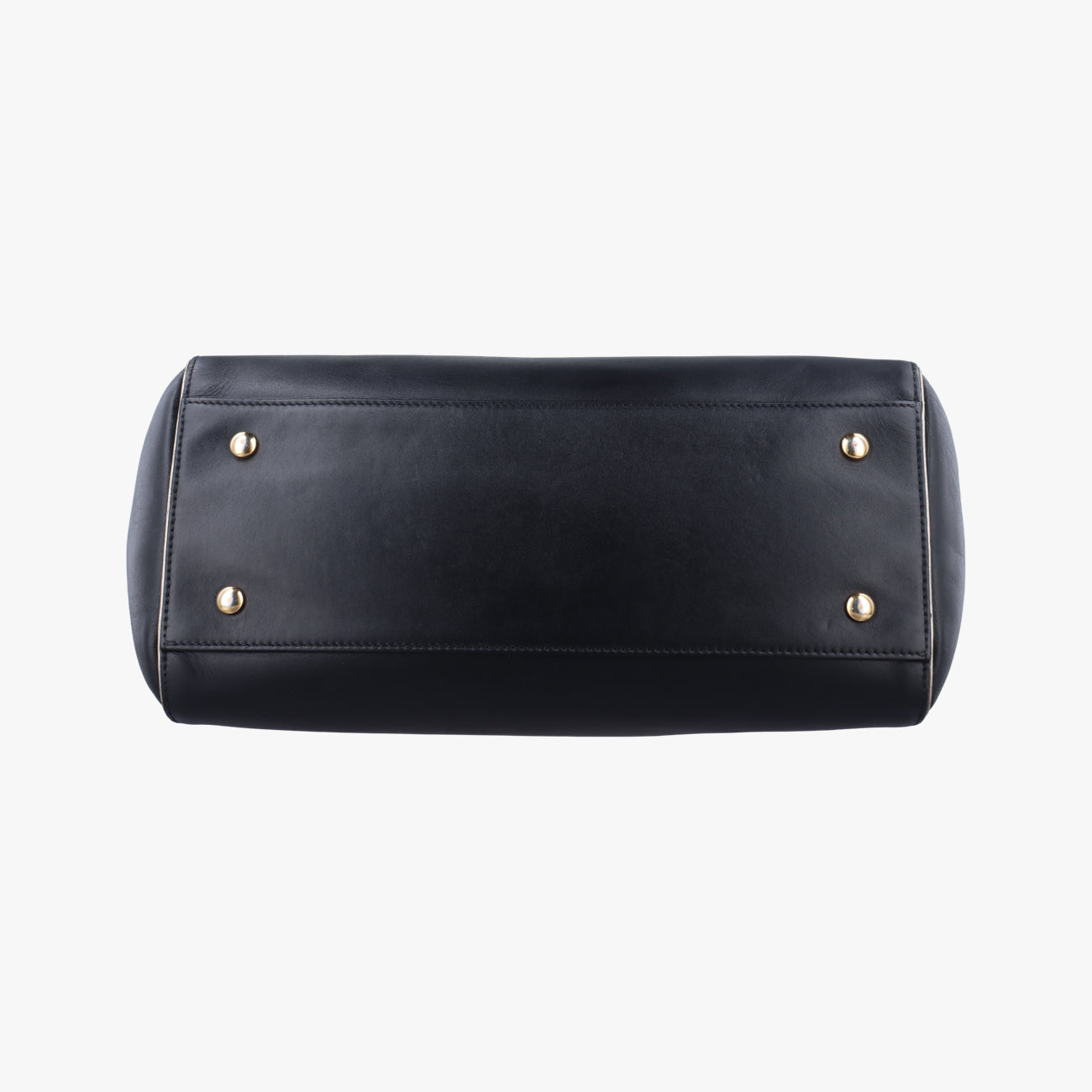 Pre-owned VERSACE Medusa Medallion Black Leather  handbag | stylenewstar