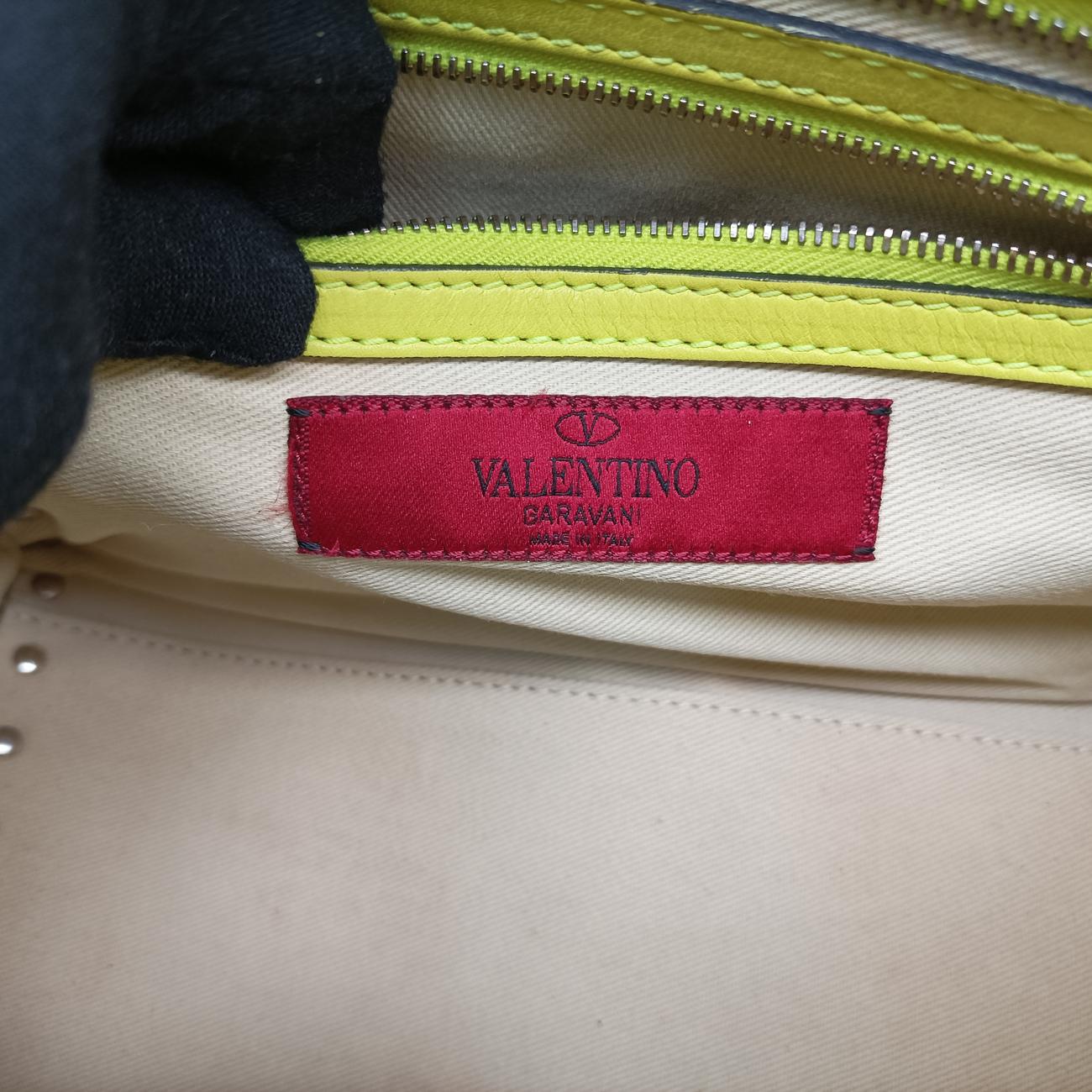 Vintage Valentino Rockstud Yellow Leather  shoulderbag | stylenewstar