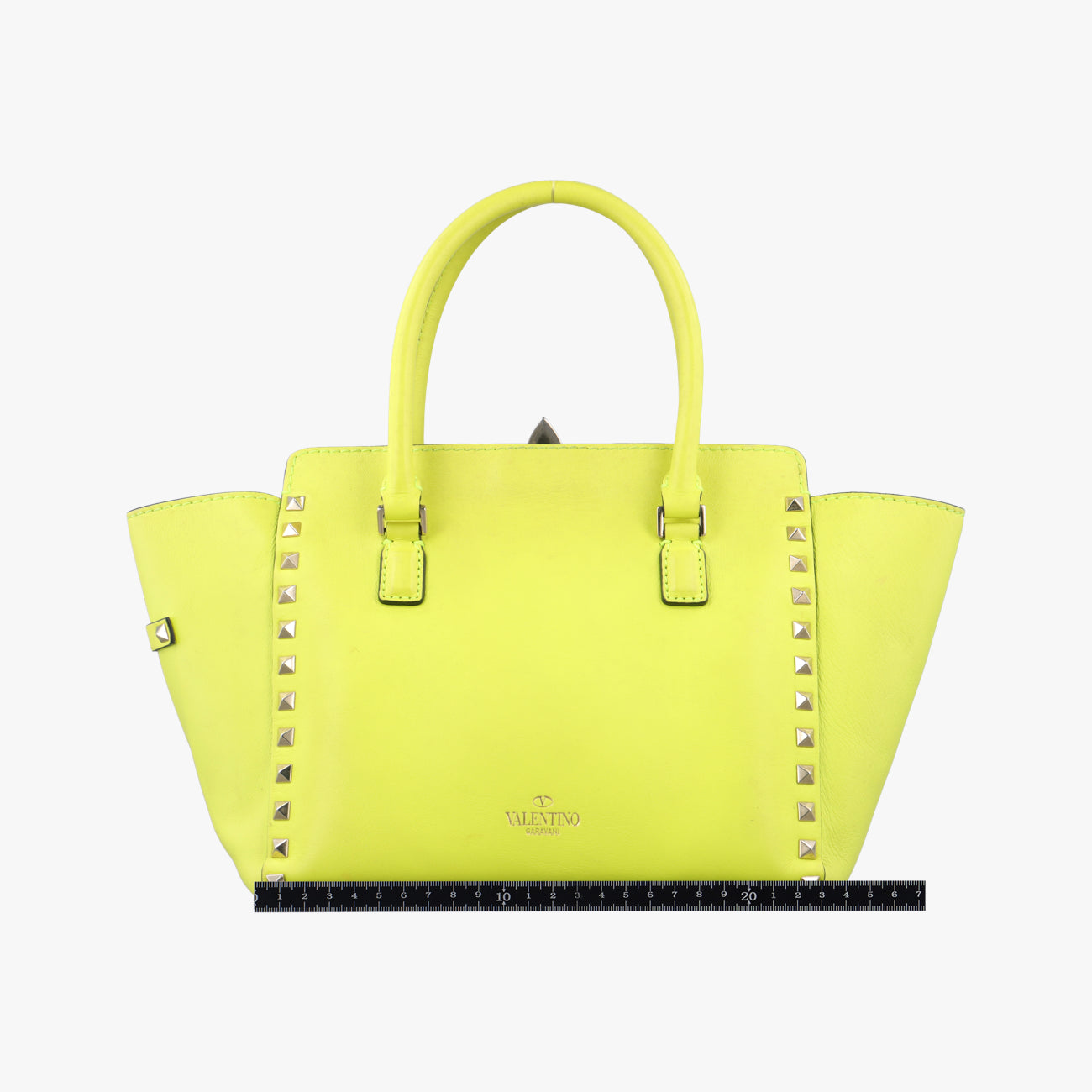 Vintage Valentino Rockstud Yellow Leather  shoulderbag | stylenewstar