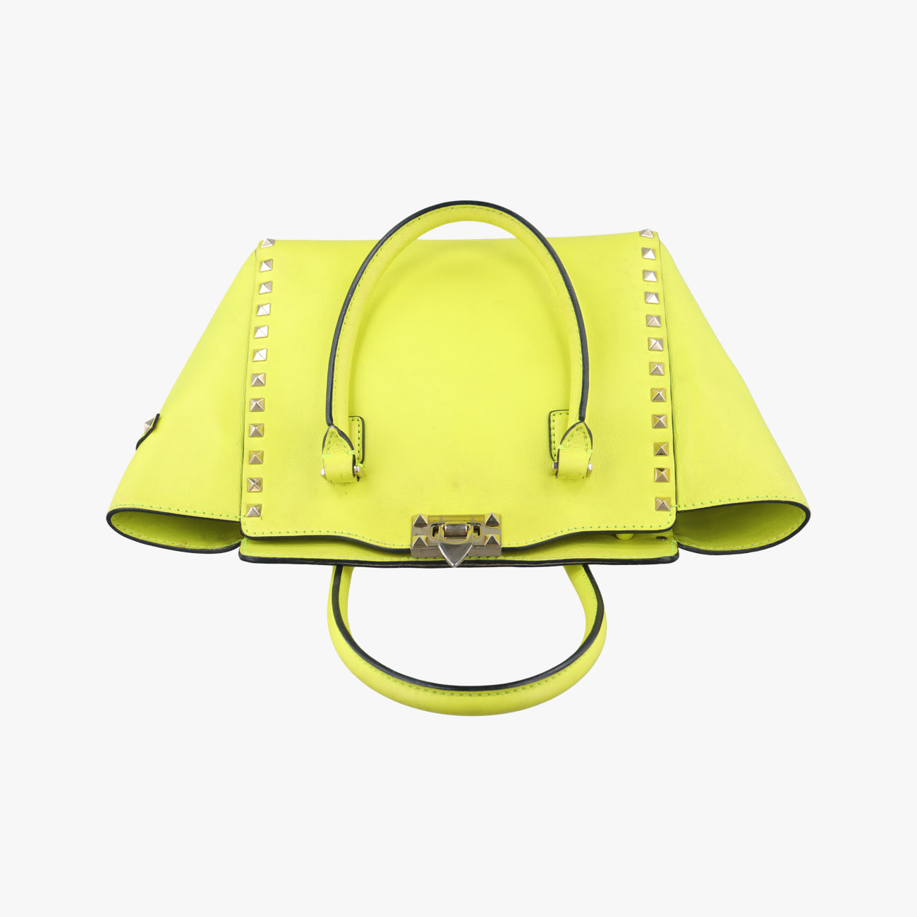 Vintage Valentino Rockstud Yellow Leather  shoulderbag | stylenewstar