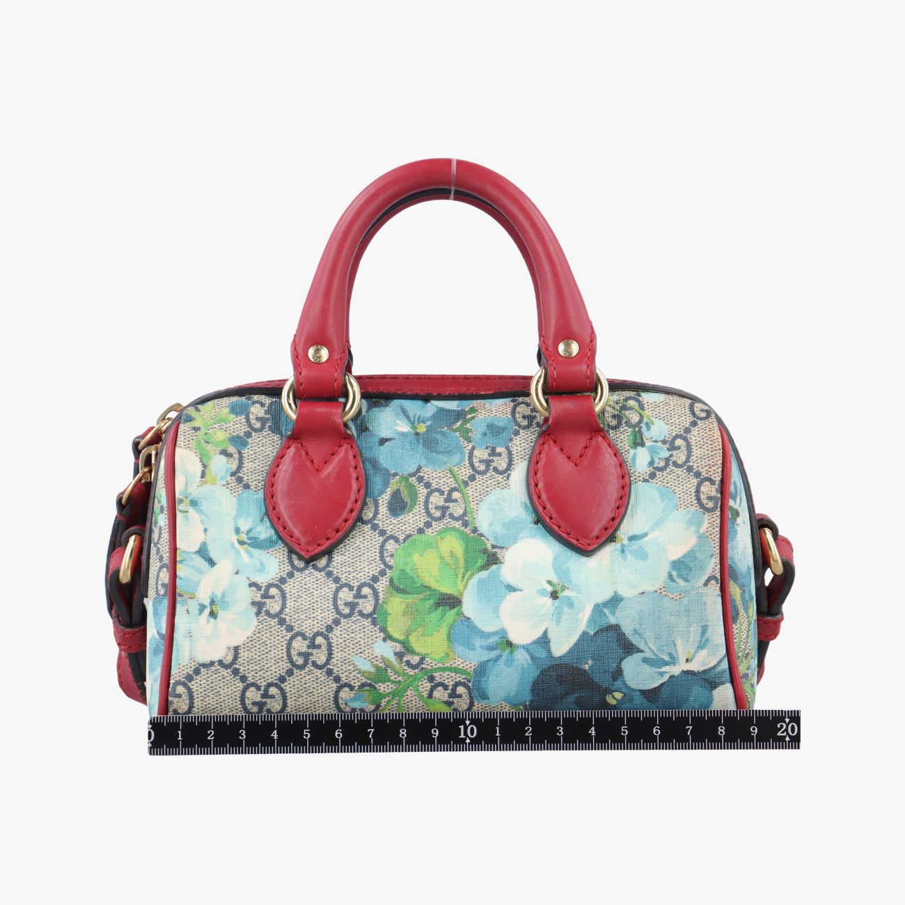 Vintage Gucci GG Blooms Beige×Red×Multicolour PVC coated canvas 432123 shoulderbag | stylenewstar