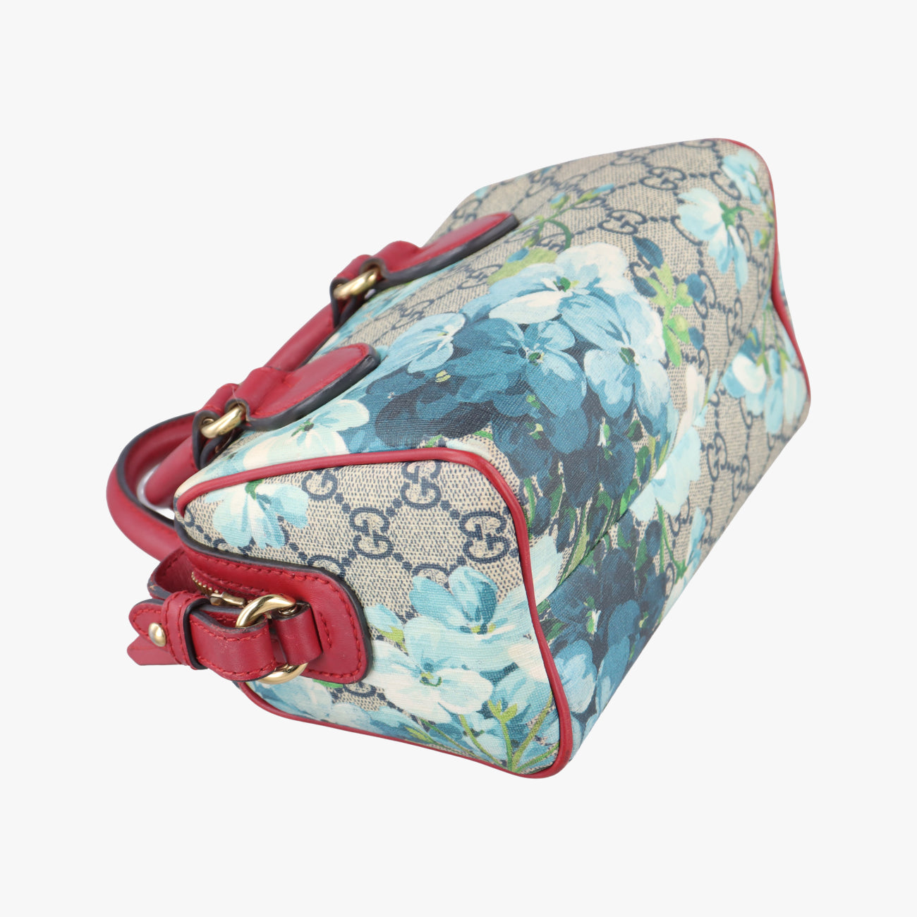 Vintage Gucci GG Blooms Beige×Red×Multicolour PVC coated canvas 432123 shoulderbag | stylenewstar