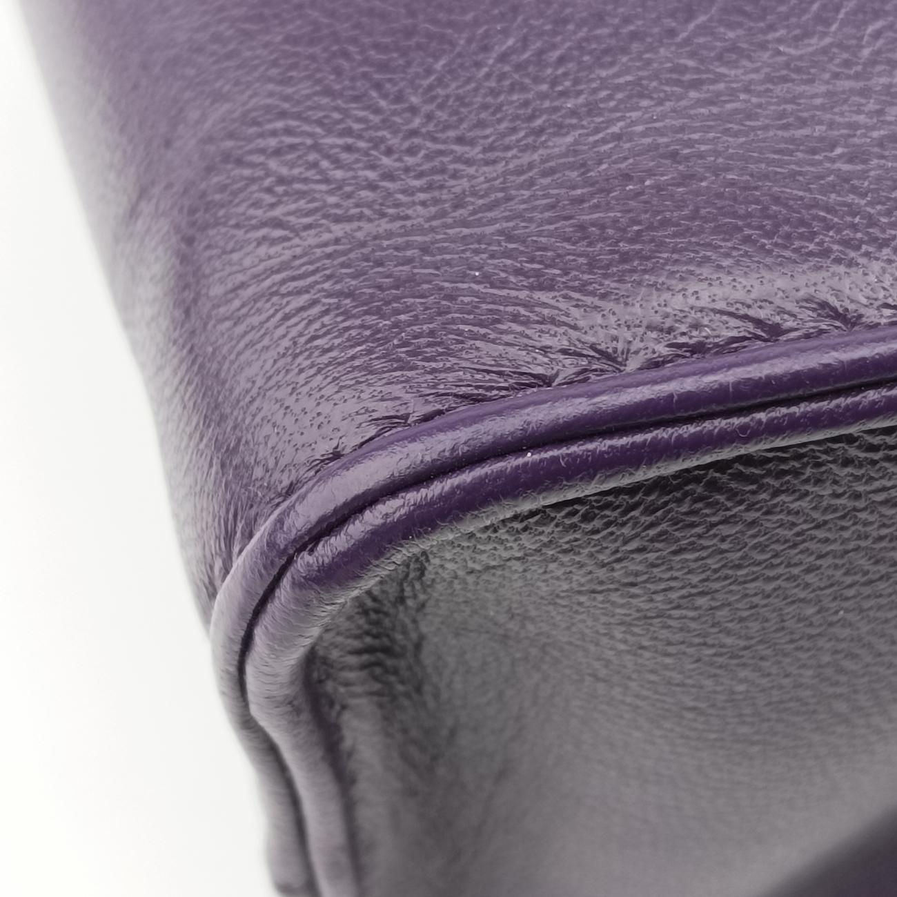 Secondhand Prada Turquoise Mini Tote Purple Nappa leather 1BG418 shoulderbag | stylenewstar