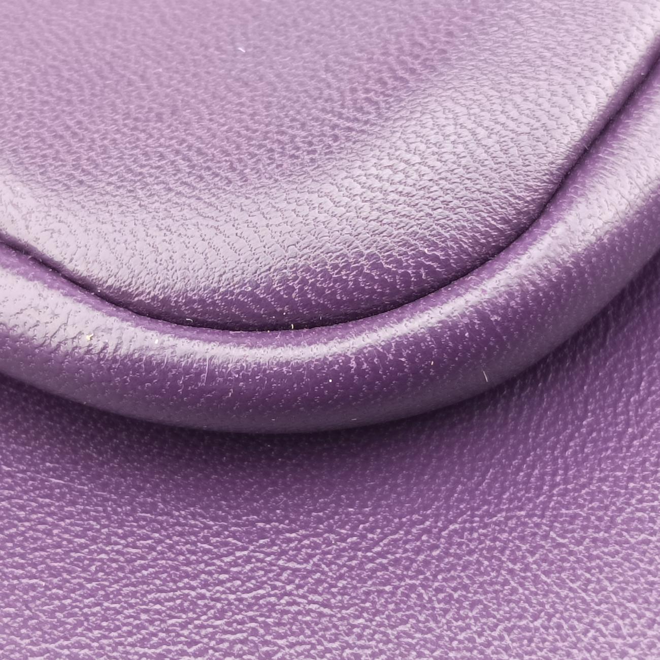 Secondhand Prada Turquoise Mini Tote Purple Nappa leather 1BG418 shoulderbag | stylenewstar