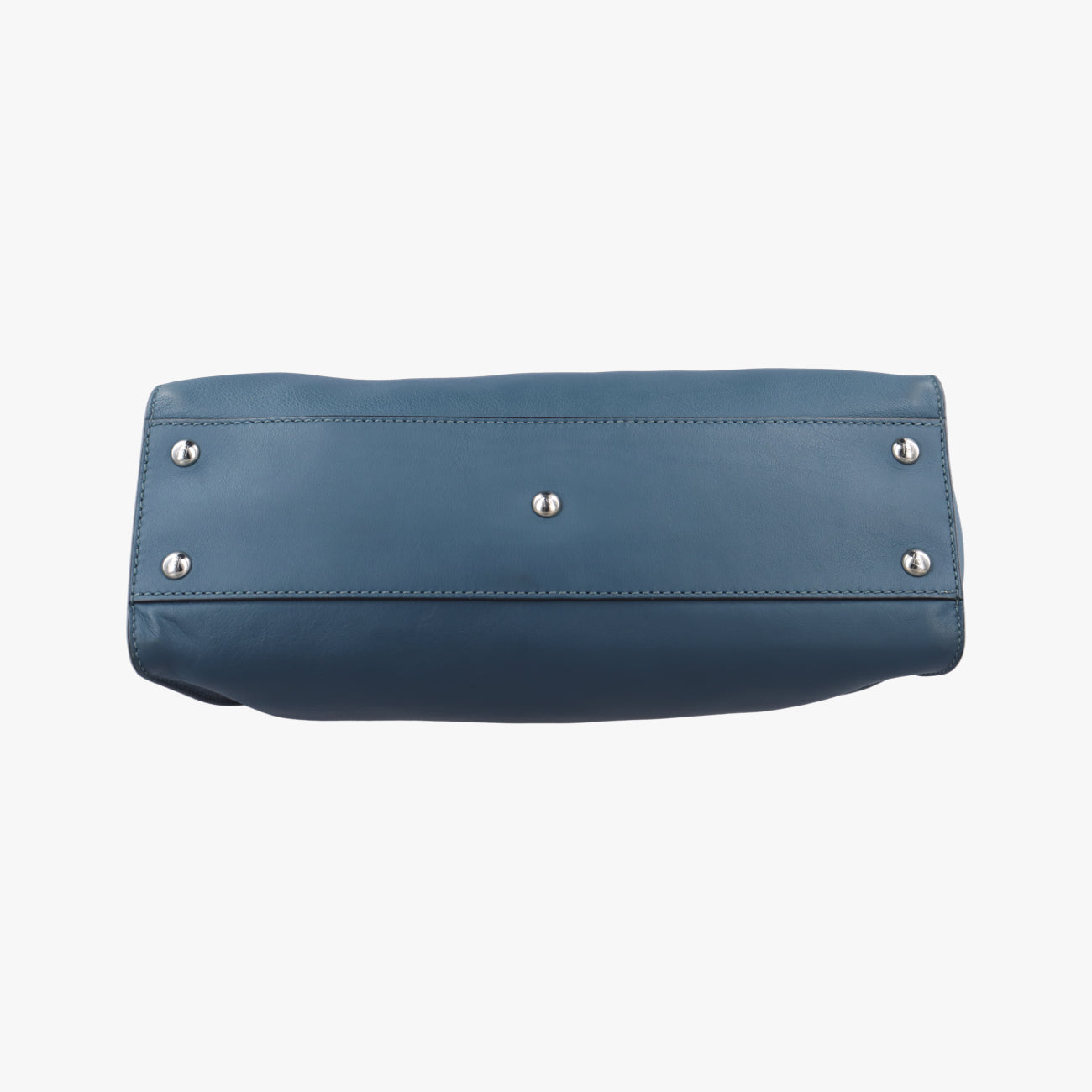 Pre-owned Fendi Peekaboo Blue×Red Leather 8BN290 shoulderbag | stylenewstar