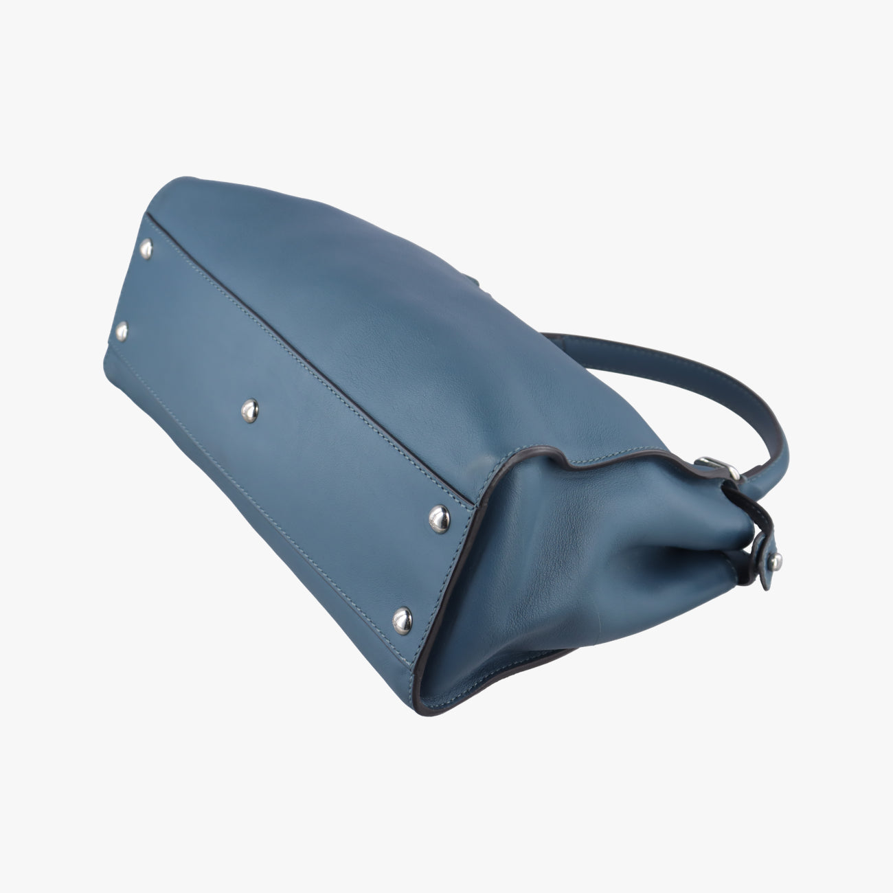 Pre-owned Fendi Peekaboo Blue×Red Leather 8BN290 shoulderbag | stylenewstar