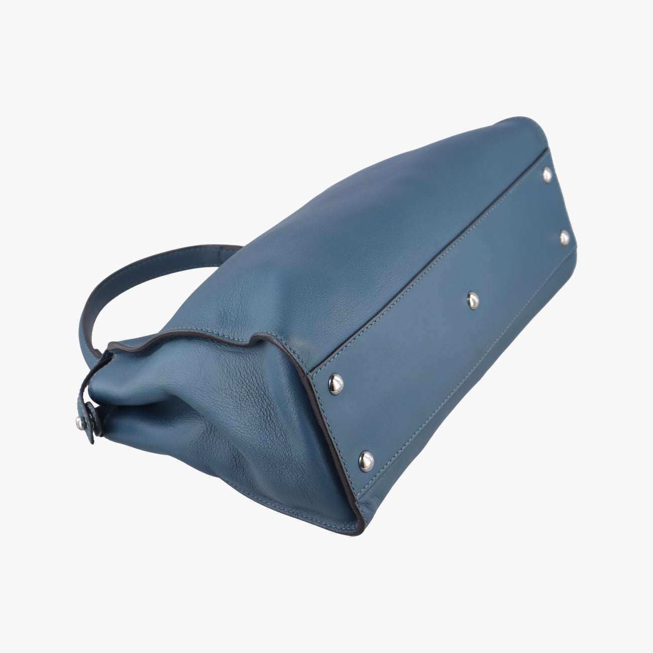 Pre-owned Fendi Peekaboo Blue×Red Leather 8BN290 shoulderbag | stylenewstar