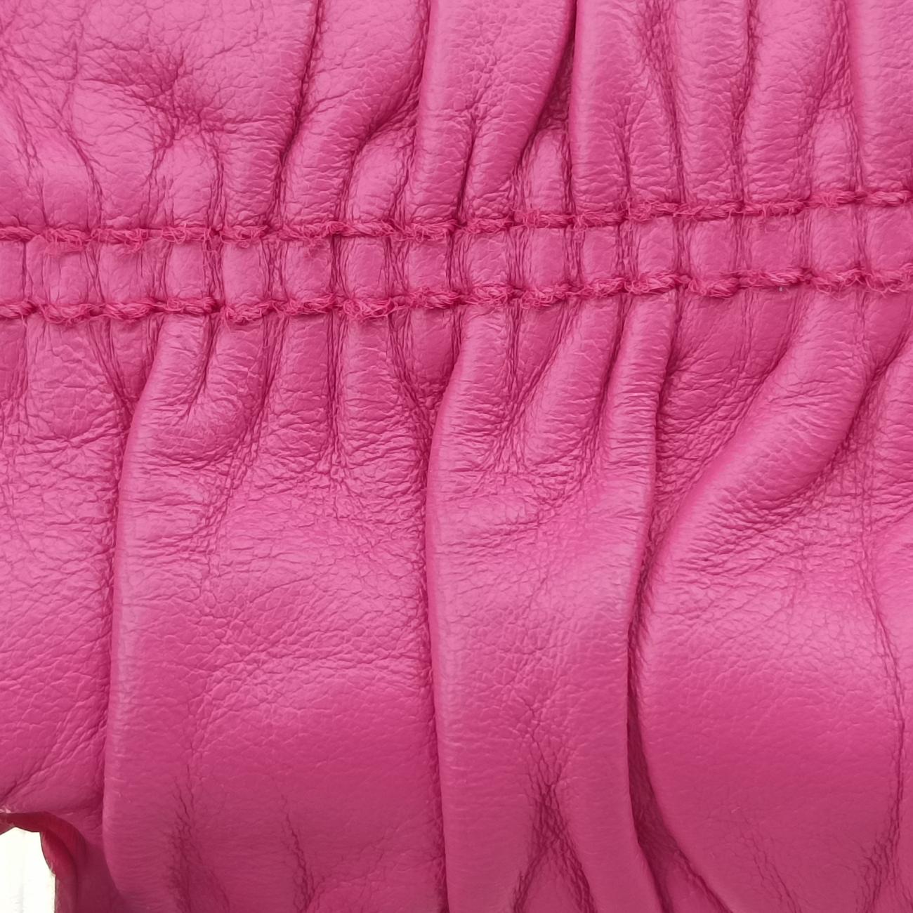 Pre-owned Prada Fuoco Nappa Gaufre Red Nappa Leather 1BD009 shoulderbag | stylenewstar