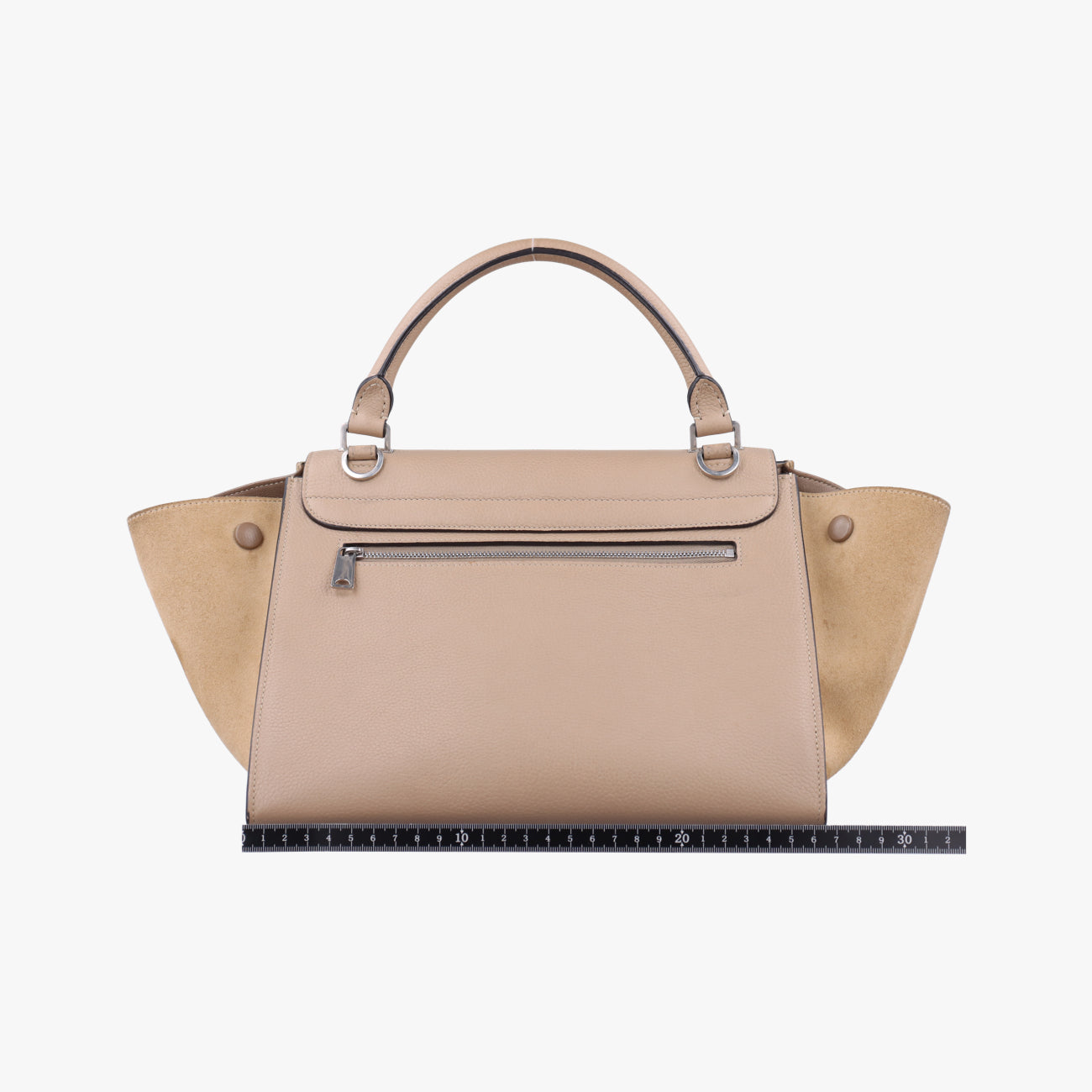 Vintage Celine Trapèze Beige Suede × leather  shoulderbag | stylenewstar