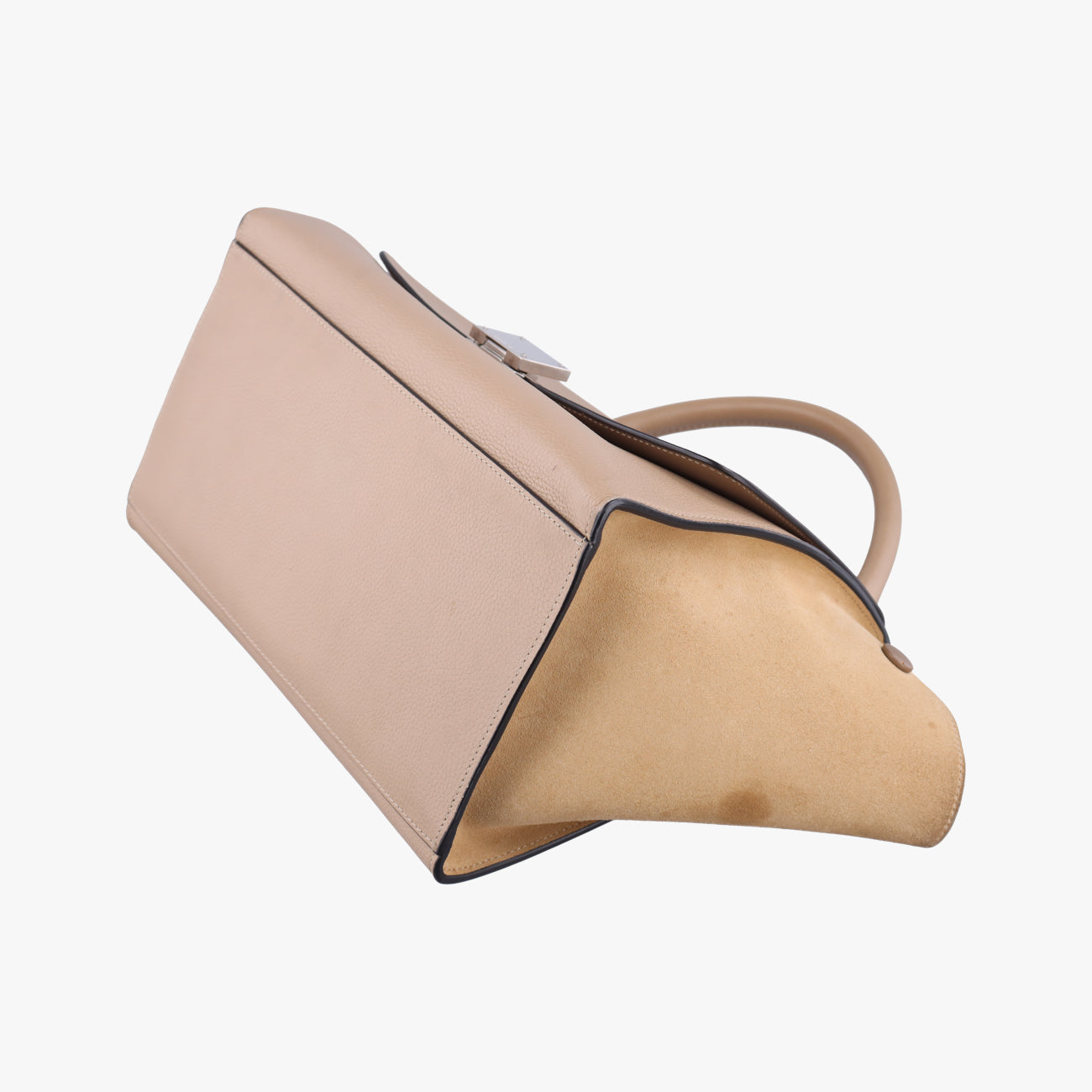 Vintage Celine Trapèze Beige Suede × leather  shoulderbag | stylenewstar