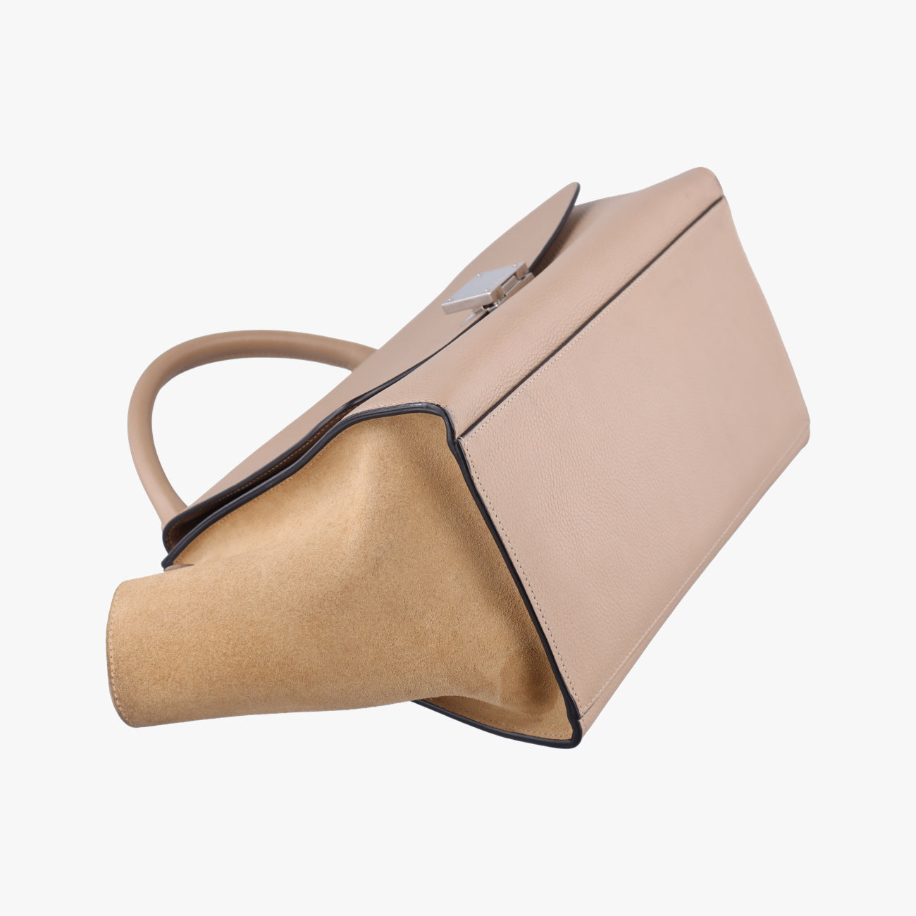 Vintage Celine Trapèze Beige Suede × leather  shoulderbag | stylenewstar