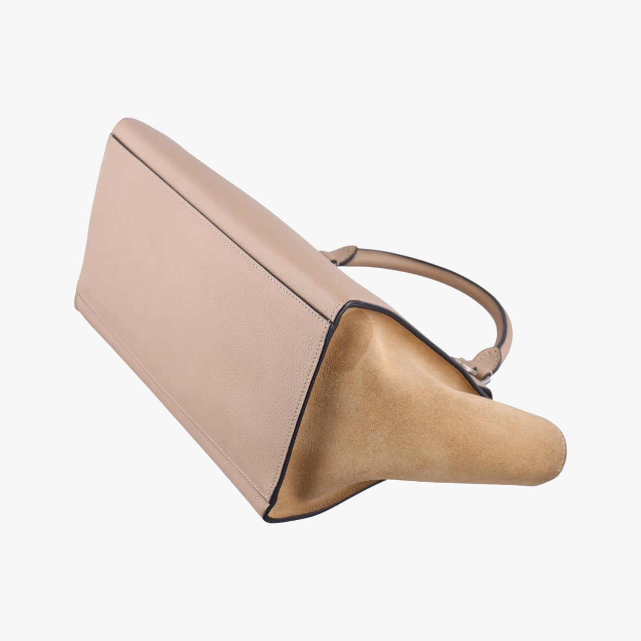 Vintage Celine Trapèze Beige Suede × leather  shoulderbag | stylenewstar