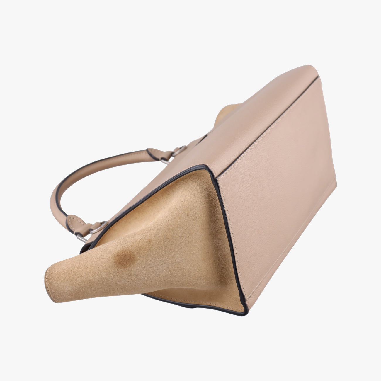 Vintage Celine Trapèze Beige Suede × leather  shoulderbag | stylenewstar